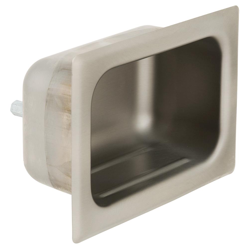 Bradley SA16 Stainless Steel Soap Dish - Satin Finish, Chase Mounted for Secure Bathroom Installation | Ideal for Commercial & Residential Bathrooms