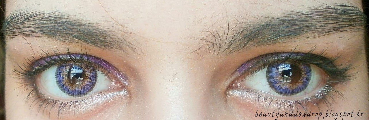 Bunny 3-Color Violet Contact Lenses (2Pcs) - 6 Month Wear - Perfect for Cosplay, Halloween & Costume Parties