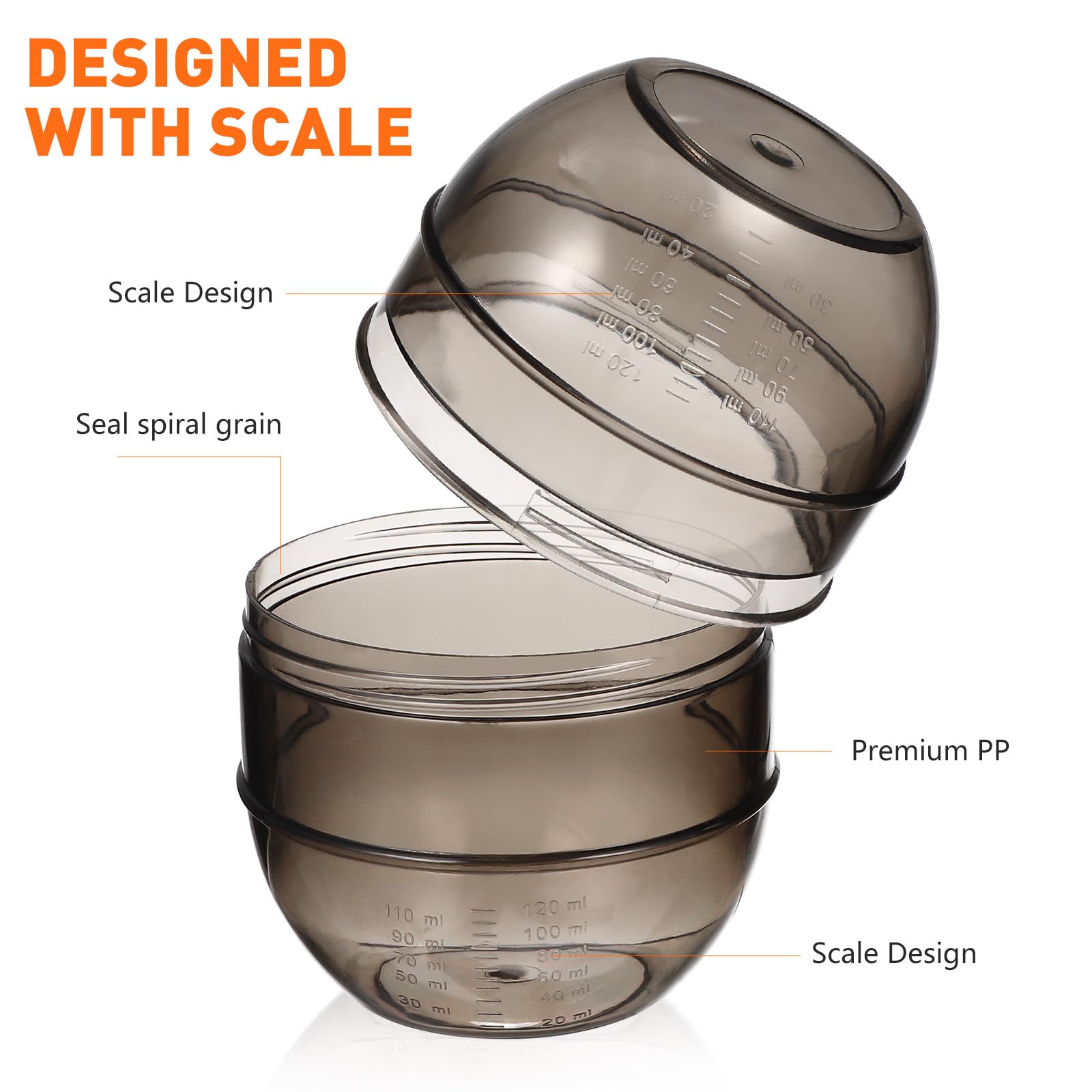 Professional Plastic Hair Dye Mixing Bowl with Measuring Scale - Salon & Home Hair Coloring Tools for DIY Hair Dyeing | Perfect for At-Home Hair Color Application & Salon Styling