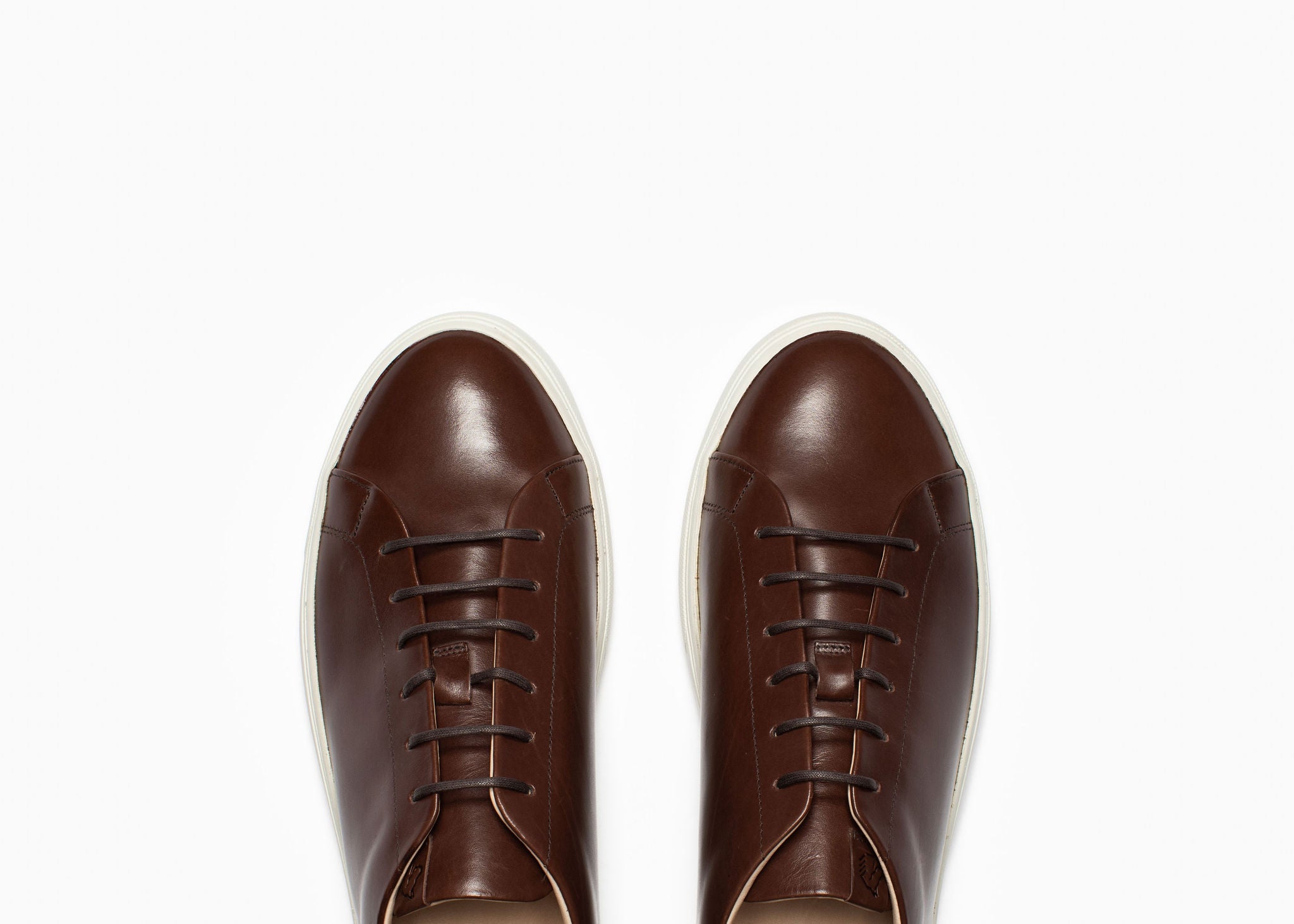 Premium Coast Sneakers in Genuine Tobacco Calf Leather - Stylish & Comfortable Men's Casual Shoes for Everyday Wear, Work, and Outdoor Activities