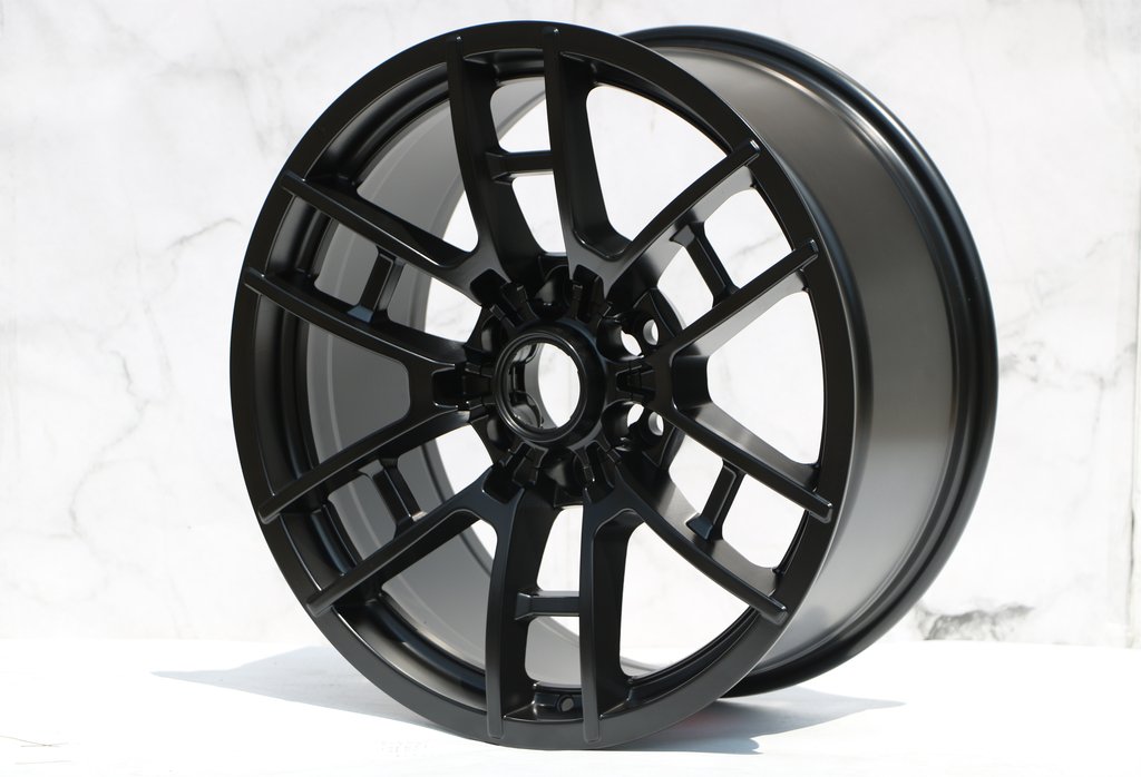 17-Inch Black Pro Style Alloy Wheels for Toyota Tacoma, 4Runner, FJ Cruiser, Tundra, Sequoia & Land Cruiser - Durable Off-Road Rims for Adventure & Daily Driving