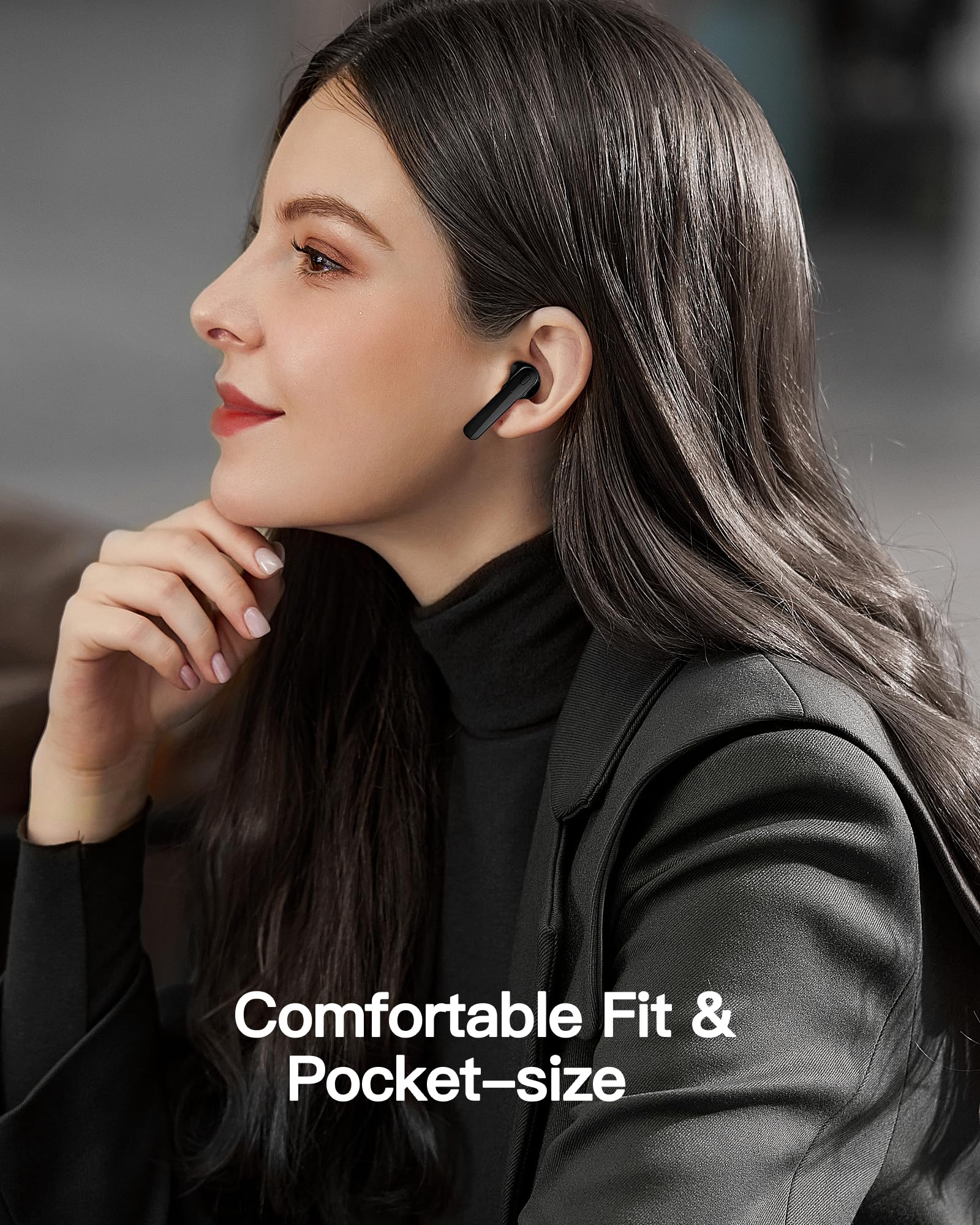 Wireless Bluetooth 5.3 Earbuds with 78H Battery Life, Fast Charging Case, LED Power Display, IPX7 Waterproof, Built-in Mic - Stereo Headphones for iPhone Android (Perfect for Gym, Running, Workouts & Commuting)