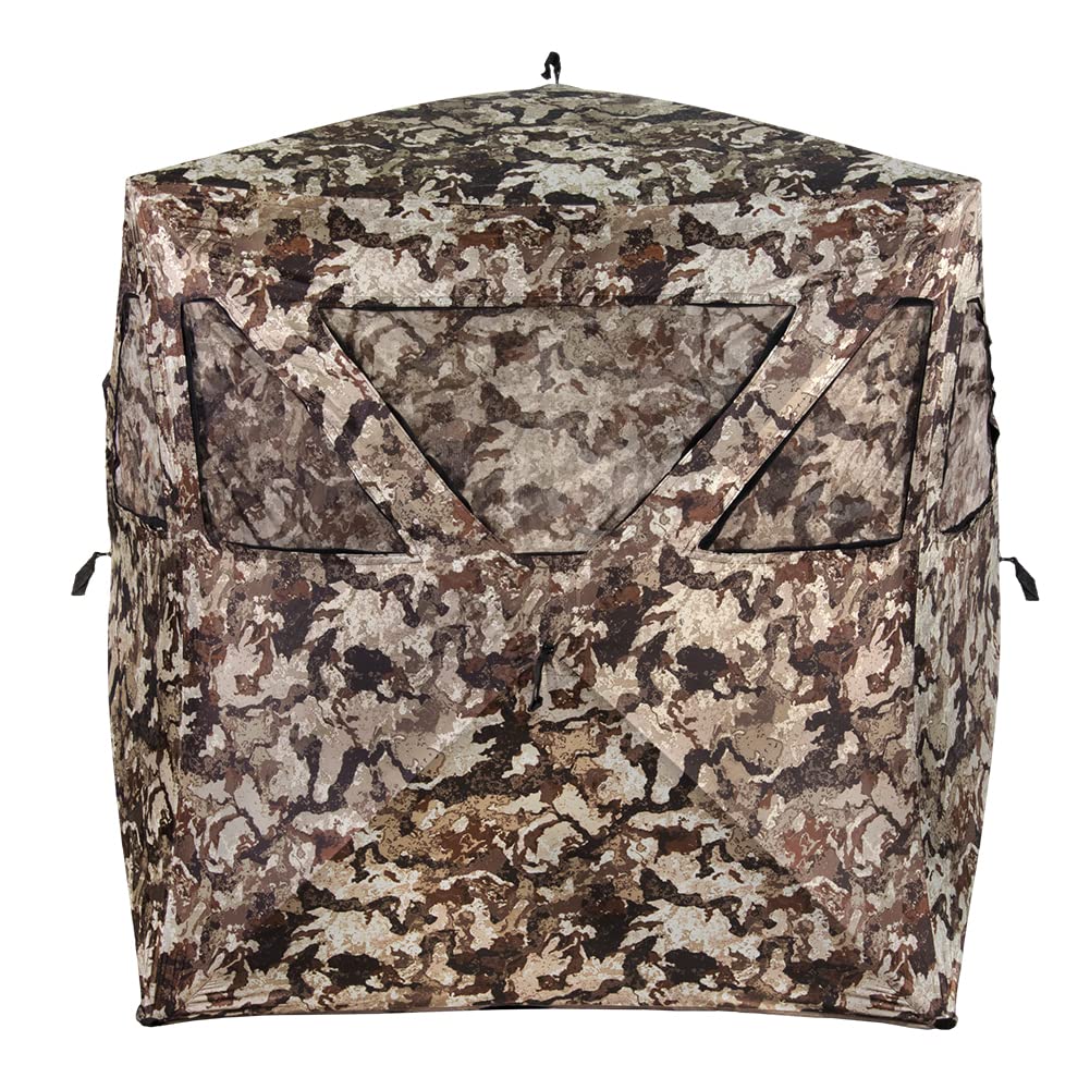 MUDDY MUDDYMuddy Ground Blind 250 - Portable Hunting Blind for Deer & Turkey - Camouflage Concealment Tent for Outdoor Hunting & Wildlife Observation