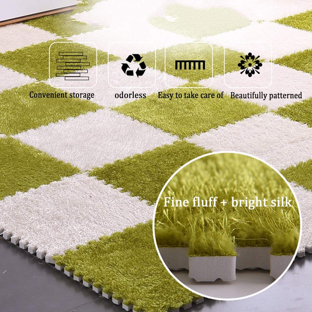 Non-Toxic Baby Crawling Mat - 30x30cm Foam Puzzle Tiles for Playroom & Nursery Flooring