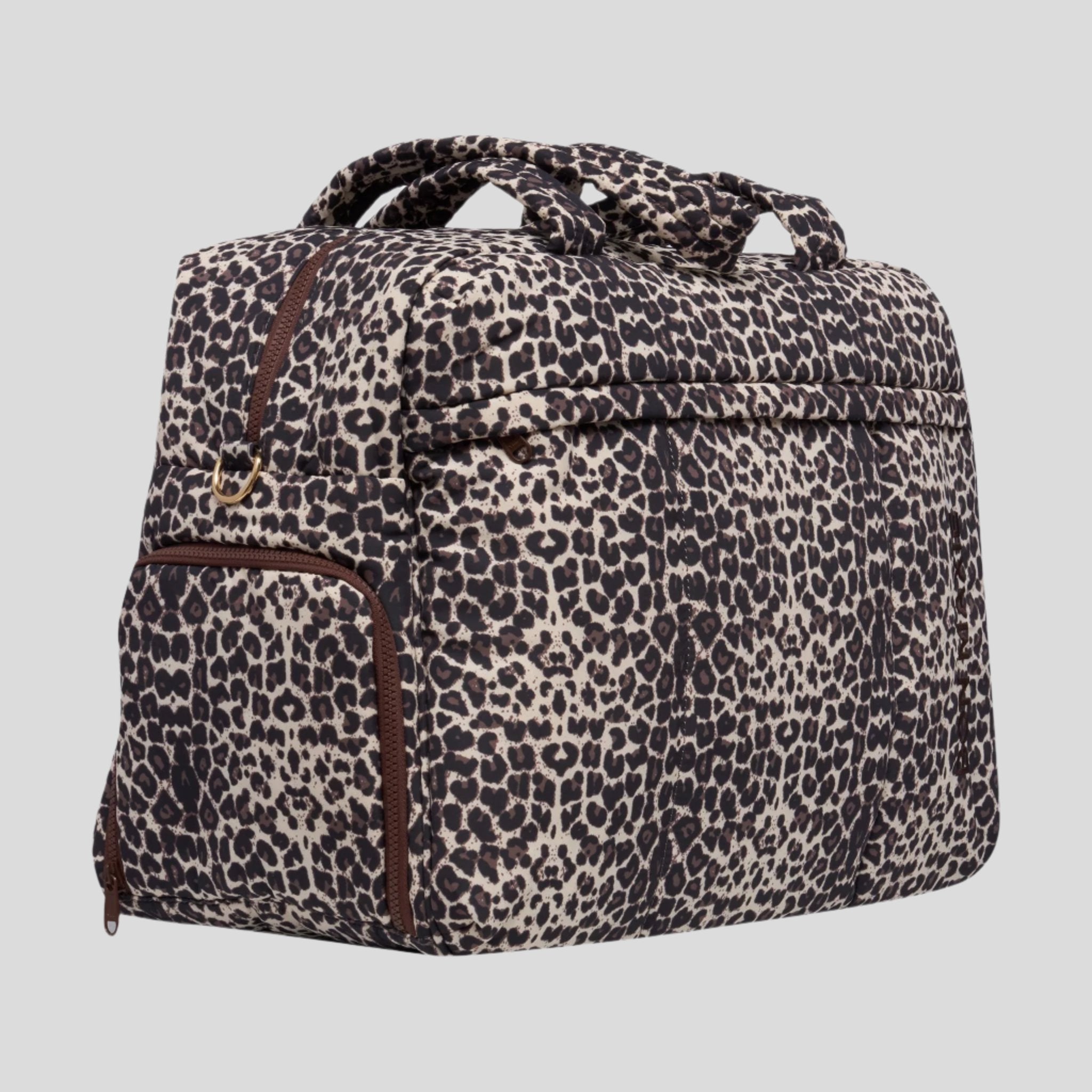 Large Weekender Nylon Duffel Bag with Leopard Print - Perfect for Travel, Gym, and Weekend Getaways | Durable & Stylish Carry-On Bag