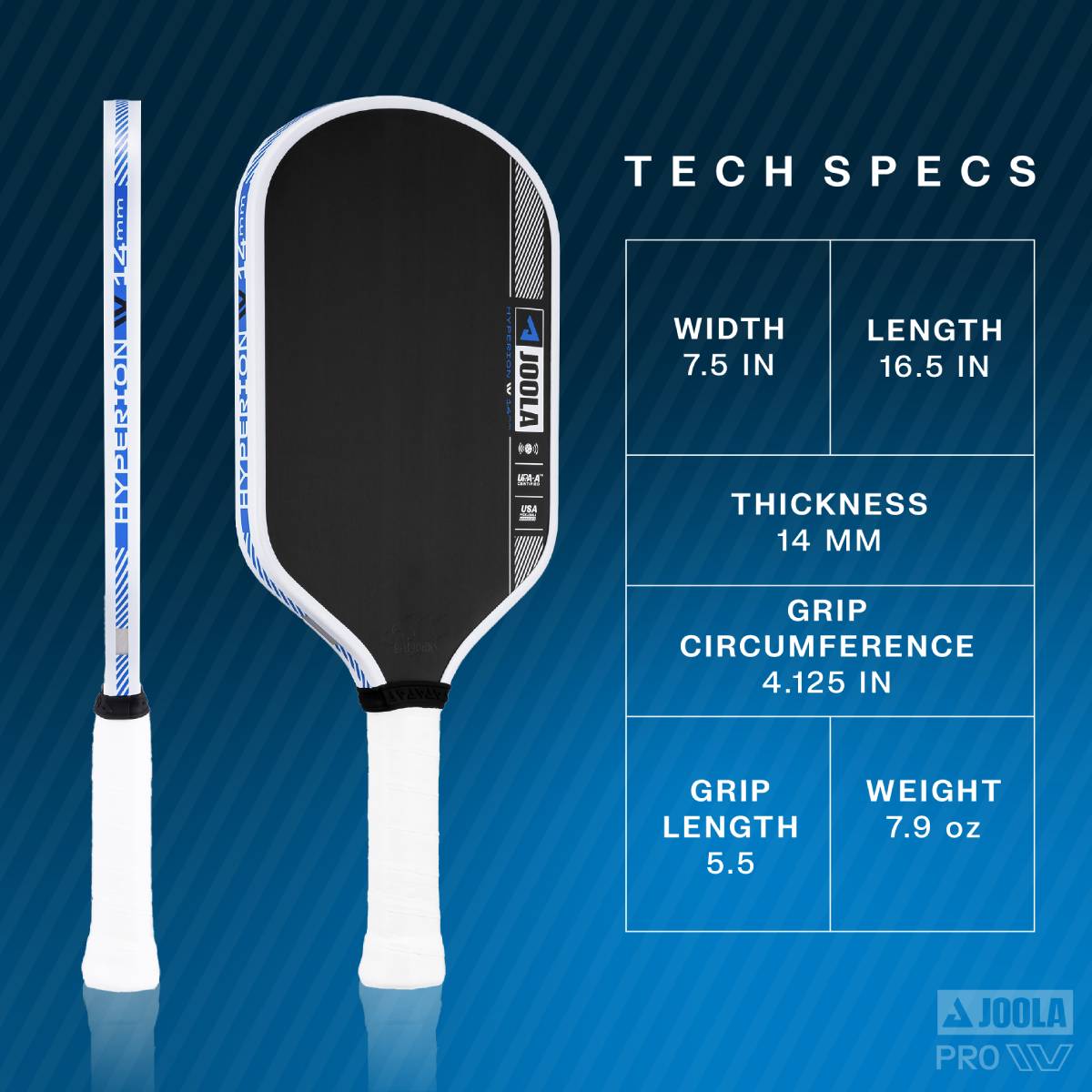 **JOOLA Ben Johns Hyperion Pro IV Pickleball Paddle - Premium Carbon Fiber Surface for Power & Control - Perfect for Tournaments & Recreational Play**