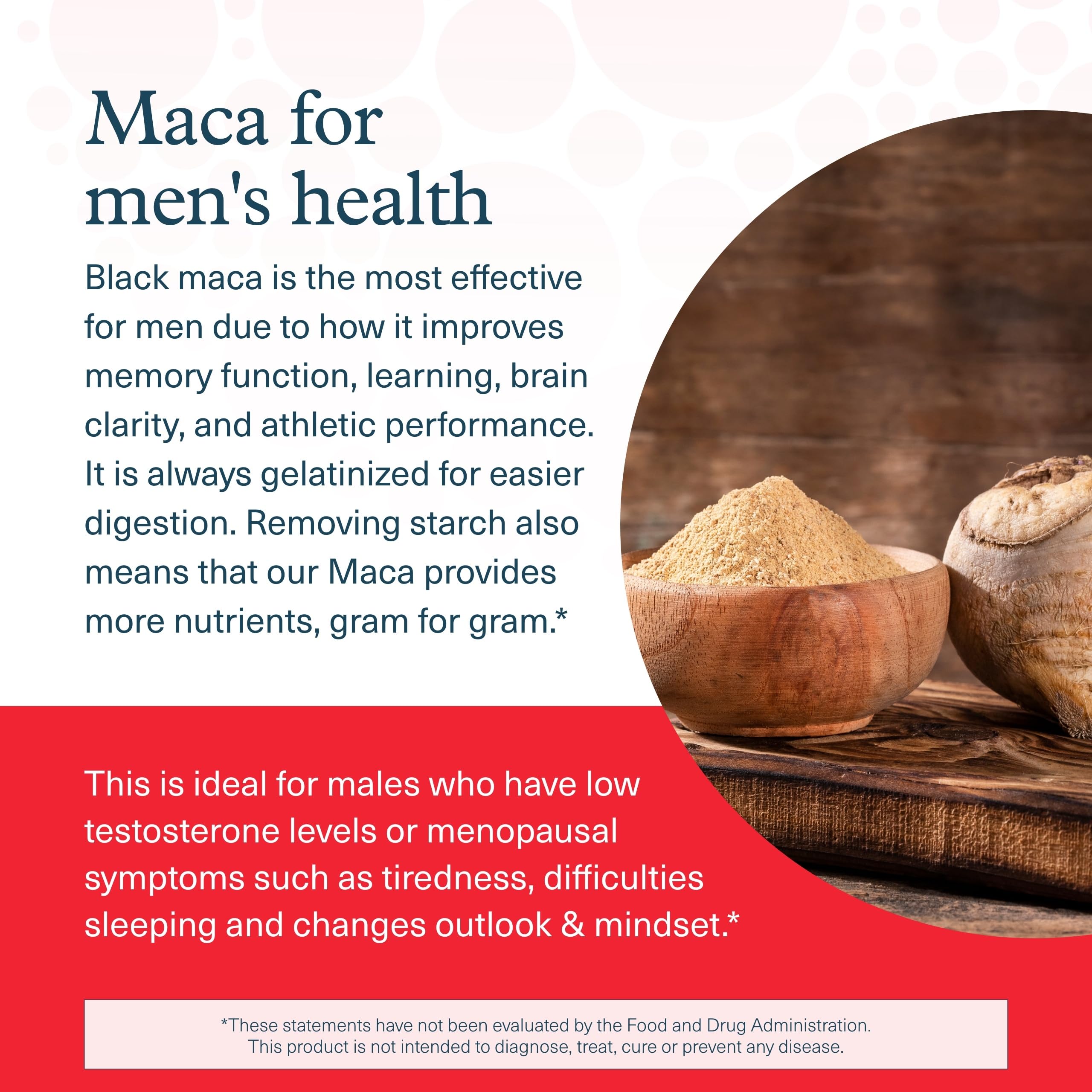 Youtheory Men's Maca Supplement - Vegan Energy & Stamina Booster for Men - 120 Vegetable Capsules - Dairy, Soy & Gluten Free - Supports Endurance & Vitality - Perfect for Workouts, Fitness & Active Lifestyle