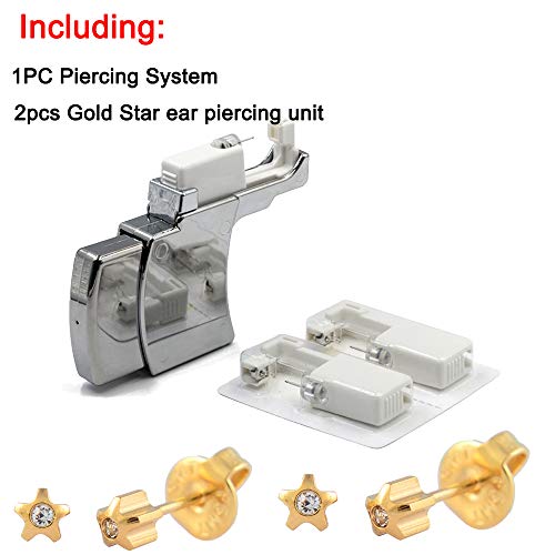Gold 4mm Clear Star