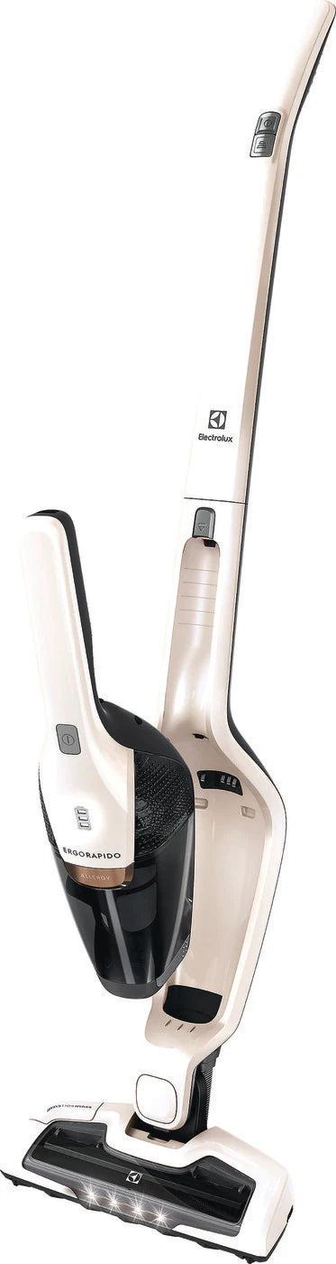 Electrolux EHVS2510AW Ergorapido Cordless 2-in-1 Stick & Handheld Vacuum Cleaner - Lightweight for Hard Floors & Carpets, Perfect for Home & Pet Hair Cleaning
