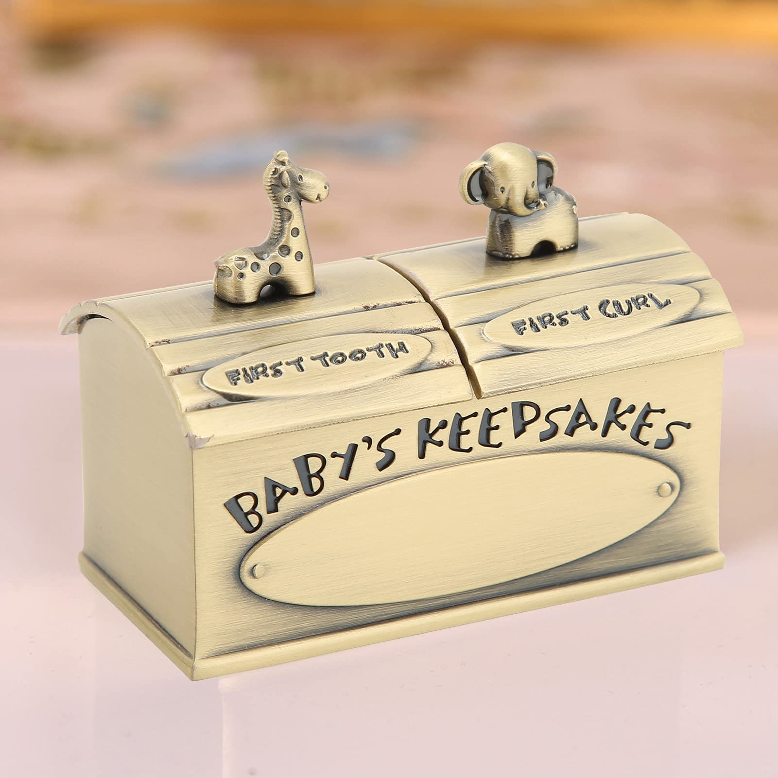 European Style Tooth Fairy Tooth Holder for Kids - Zinc Alloy Baby Keepsake Box for Lost Teeth (Bronze) | Perfect for First Tooth Celebration & Childhood Memory Preservation