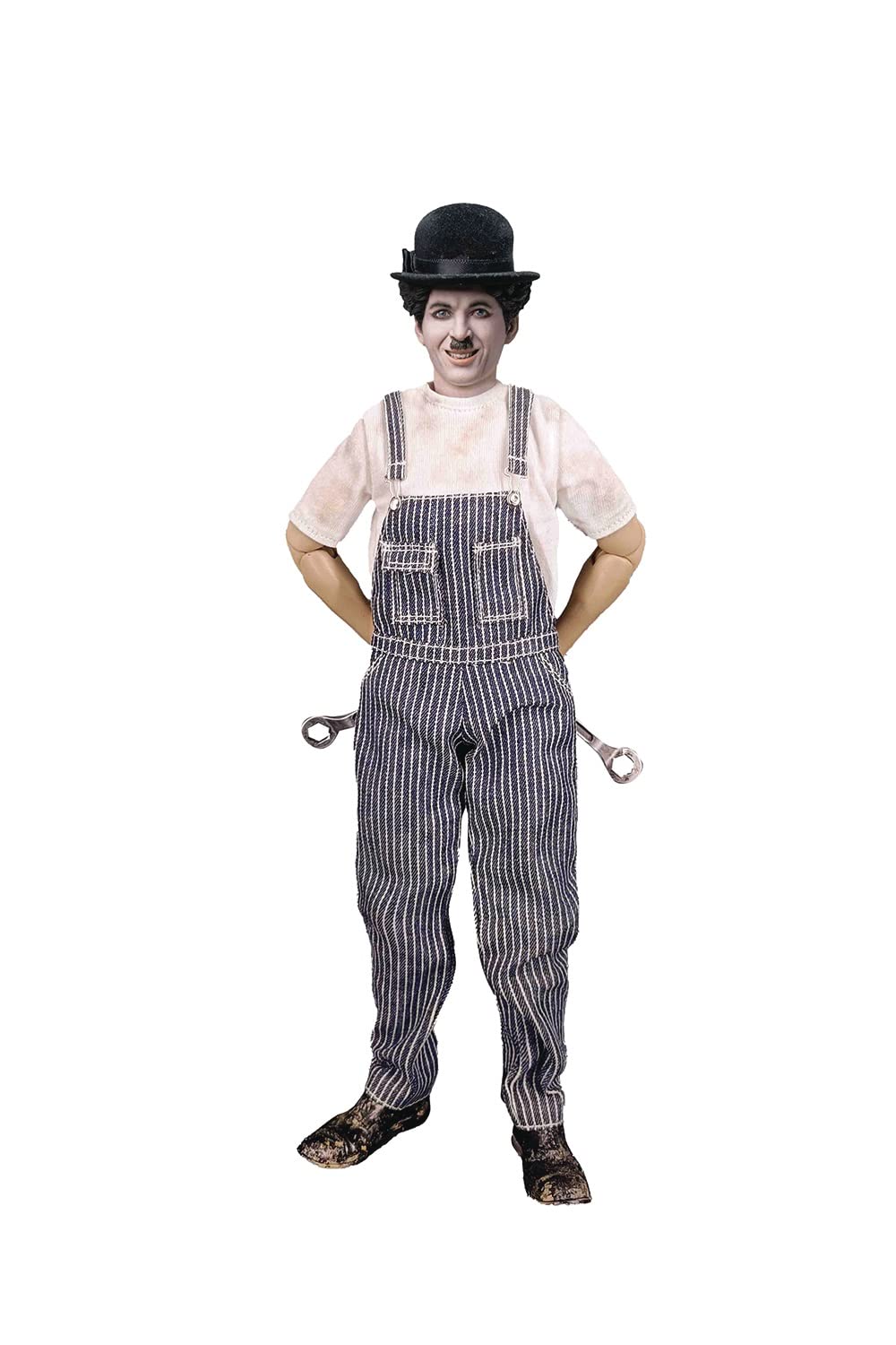 Charlie Chaplin 1/6 Scale Worker Costume Set - Vintage Collectible Figure for Movie Fans & Model Enthusiasts - Perfect for Display, Cosplay, and Themed Photography