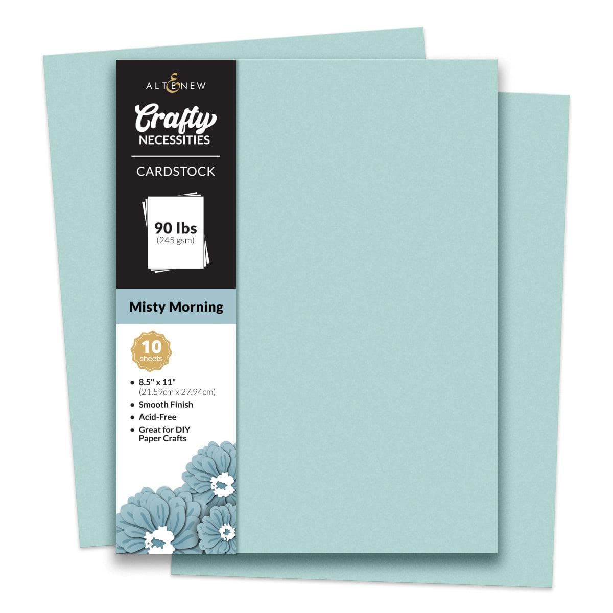 Premium Misty Morning Cardstock - 10 Sheets Set for Scrapbooking, Card Making & DIY Crafts - High-Quality Paper for Invitations, Greeting Cards & Home Decor Projects