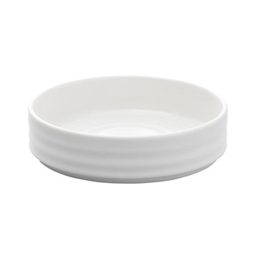 Ariane 922506 Artisan Stackable Bowl Set - 6 oz Matte White Ceramic Bowls (Case of 6) - Perfect for Serving Salads, Snacks, Ice Cream & Food Storage