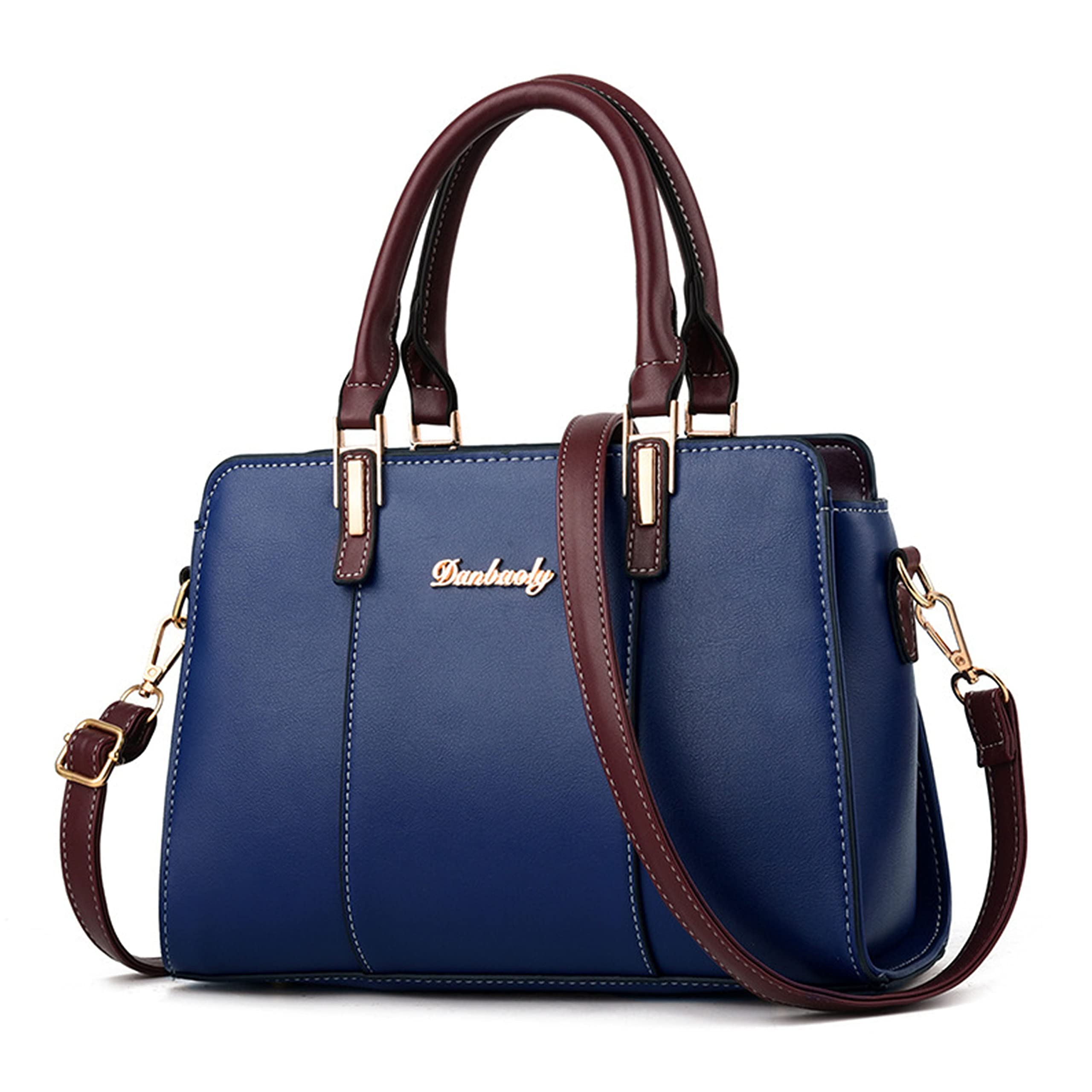 Women's Genuine Leather Handbags - Adjustable Shoulder & Crossbody Bag with Top Handle - Perfect for Work, Travel & Everyday Use