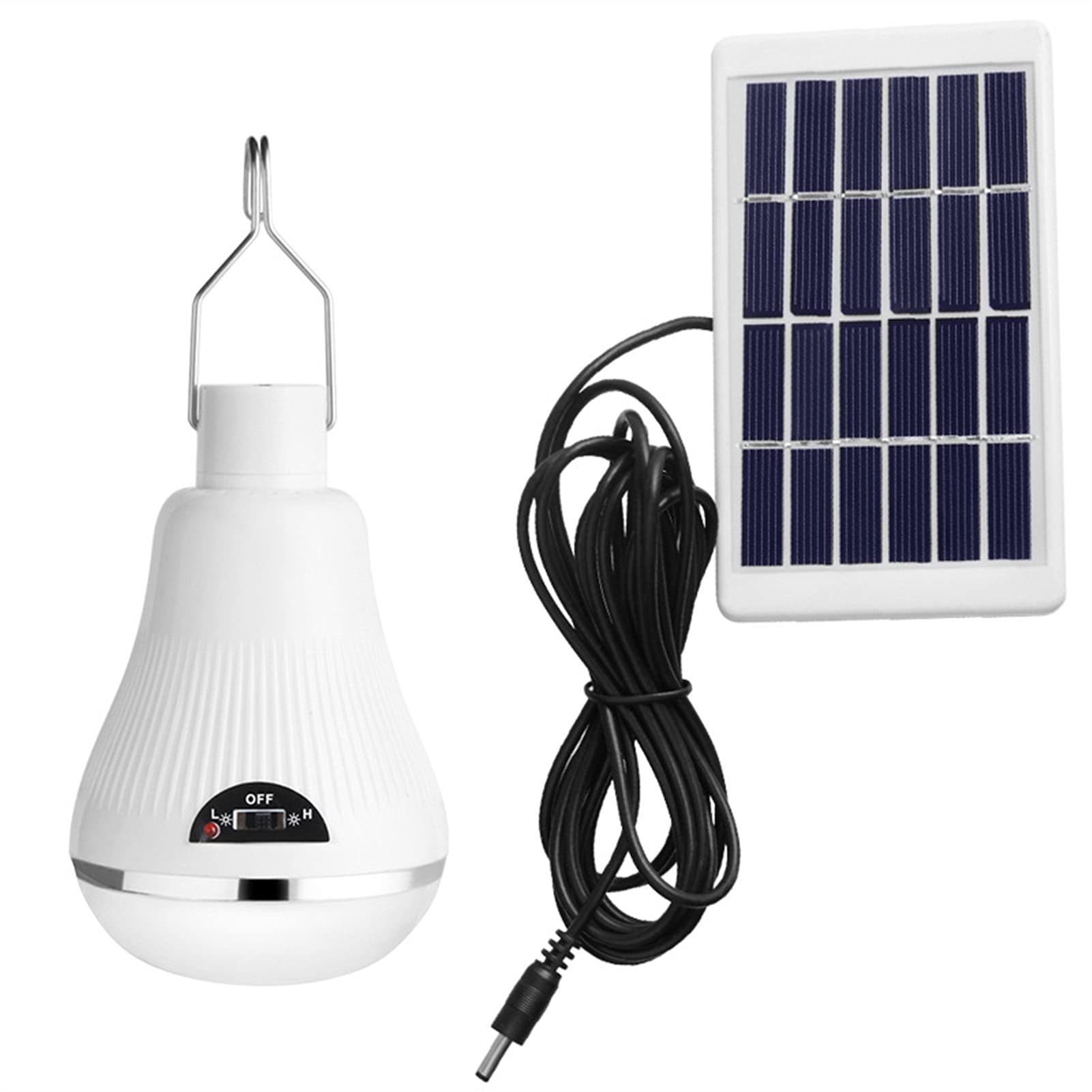 20 LED Solar Light Bulb - Rechargeable Emergency Light for Camping, Hanging, Tents & Outdoor Use - Waterproof Solar Powered Lighting for Household & Emergency Preparedness - Perfect for Power Outages, Backyard, Garden & Nighttime Safety