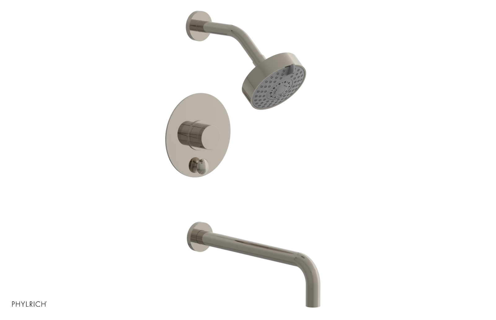 BASIC II 12 Pressure Balance Tub and Shower Faucet Set - 230 26 12 - Perfect for Bathroom Renovation & Modern Home Upgrade