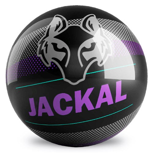 Motiv Jackal Pixel Bowling Ball - Black Purple Spare Ball for Strikes & Spares | Perfect for League Play & Tournament Bowling