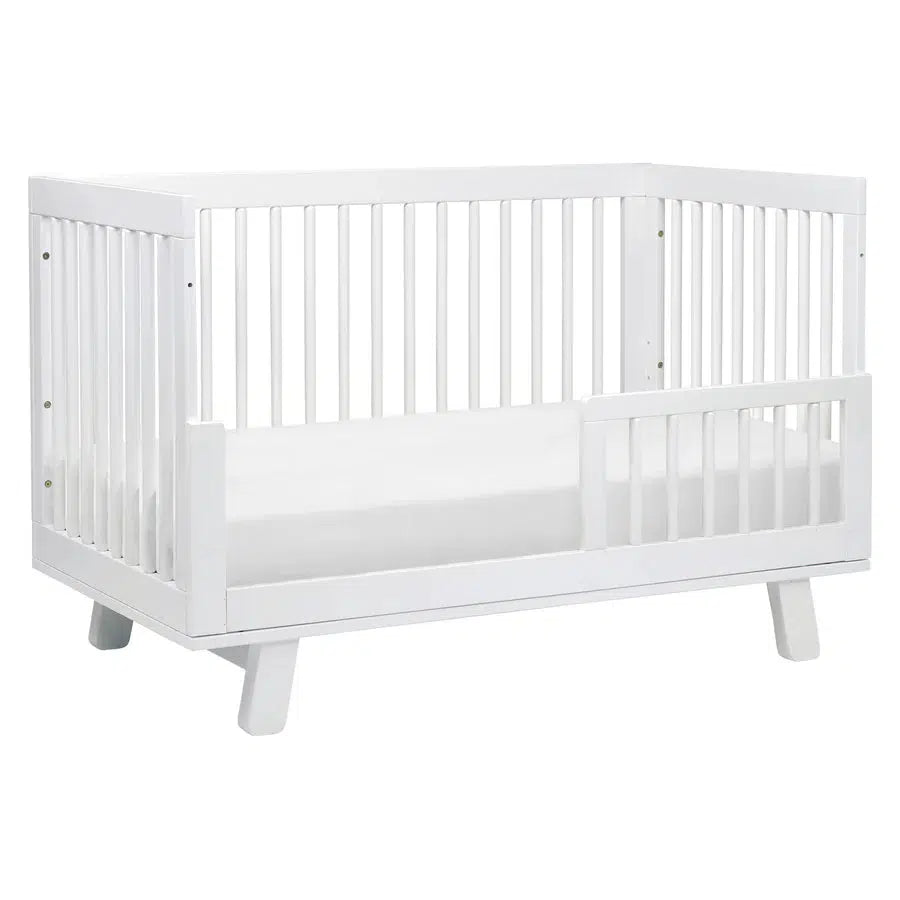 Babyletto Hudson 3-in-1 Convertible Crib - White | Modern Nursery Furniture for Newborn to Toddler | Safe & Stylish Baby Bed for Nursery, Bedroom & Daycare