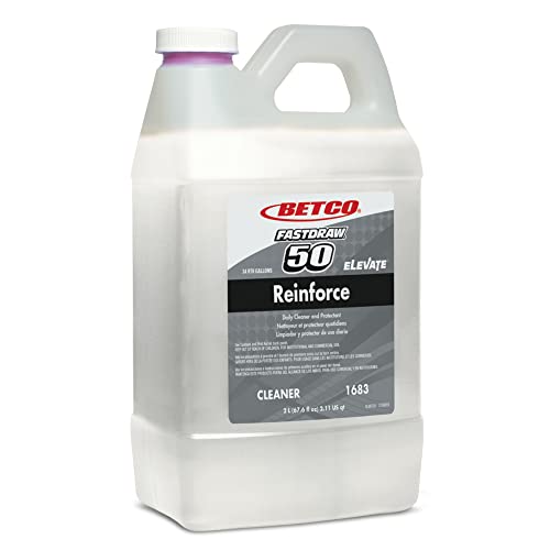 Betco Fastdraw Elevate Reinforce Cleaner - Citrus Scent Floor Cleaner (67.6 Oz Bottle, Case of 4) for Commercial & Industrial Use - Perfect for Restaurants, Hospitals, and Schools