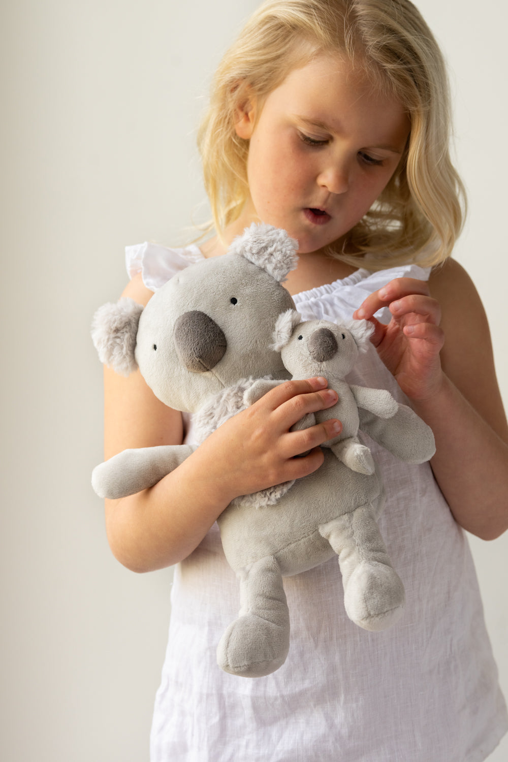 Mini Caz the Cuddly Koala Rattle - Soft Plush Baby Toy with Gentle Sounds for Newborns & Infants | Perfect for Sensory Play, Teething Relief & Early Learning Development
