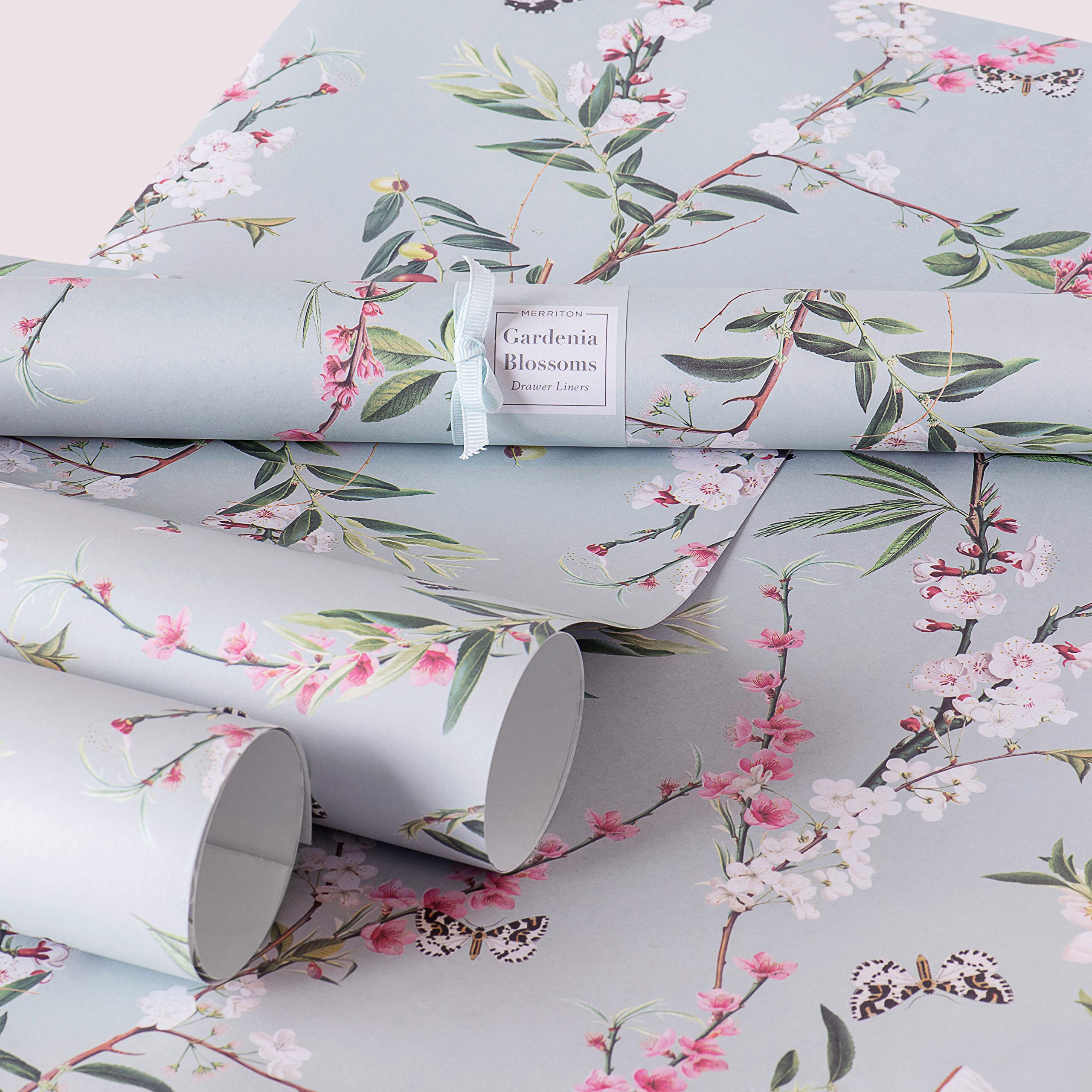 Fragrant Drawer Liners - Scented Non-Adhesive Shelf Liners for Dressers, Cabinets, Linen Closets & Kitchen Storage | Fresh Gardenia Blossom Scent | Perfect for Organizing & Refreshing Clothes, Towels & Home Spaces