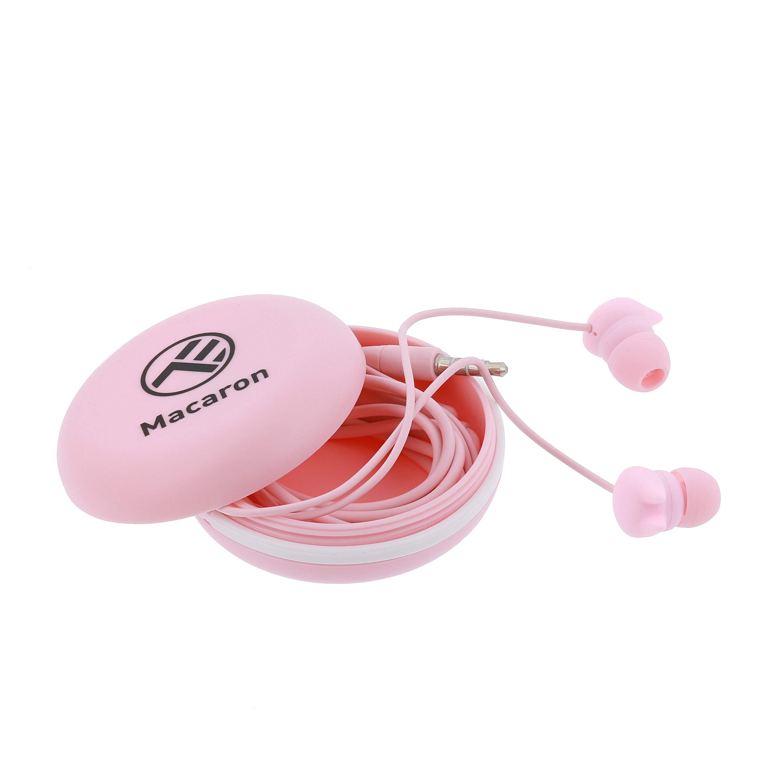 TELLUR Wireless In-Ear Headphones with Carrying Case - Macaron Pink Color, Noise Cancelling for Gym, Running, Travel & Work