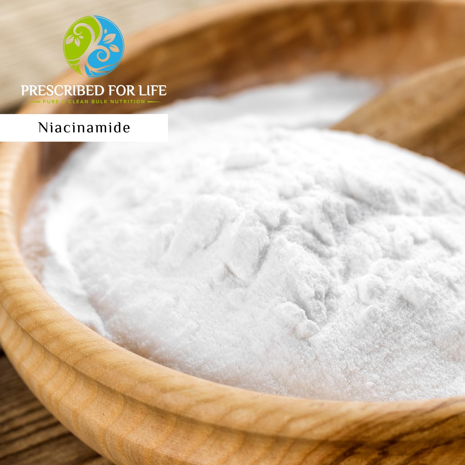 Prescribed For Life Niacinamide Powder (Vitamin B3) - USP Grade, Gluten Free, Non-GMO, Vegan, Pure Nicotinamide Supplement (10kg / 22lb) for Skin Care, Health & Wellness