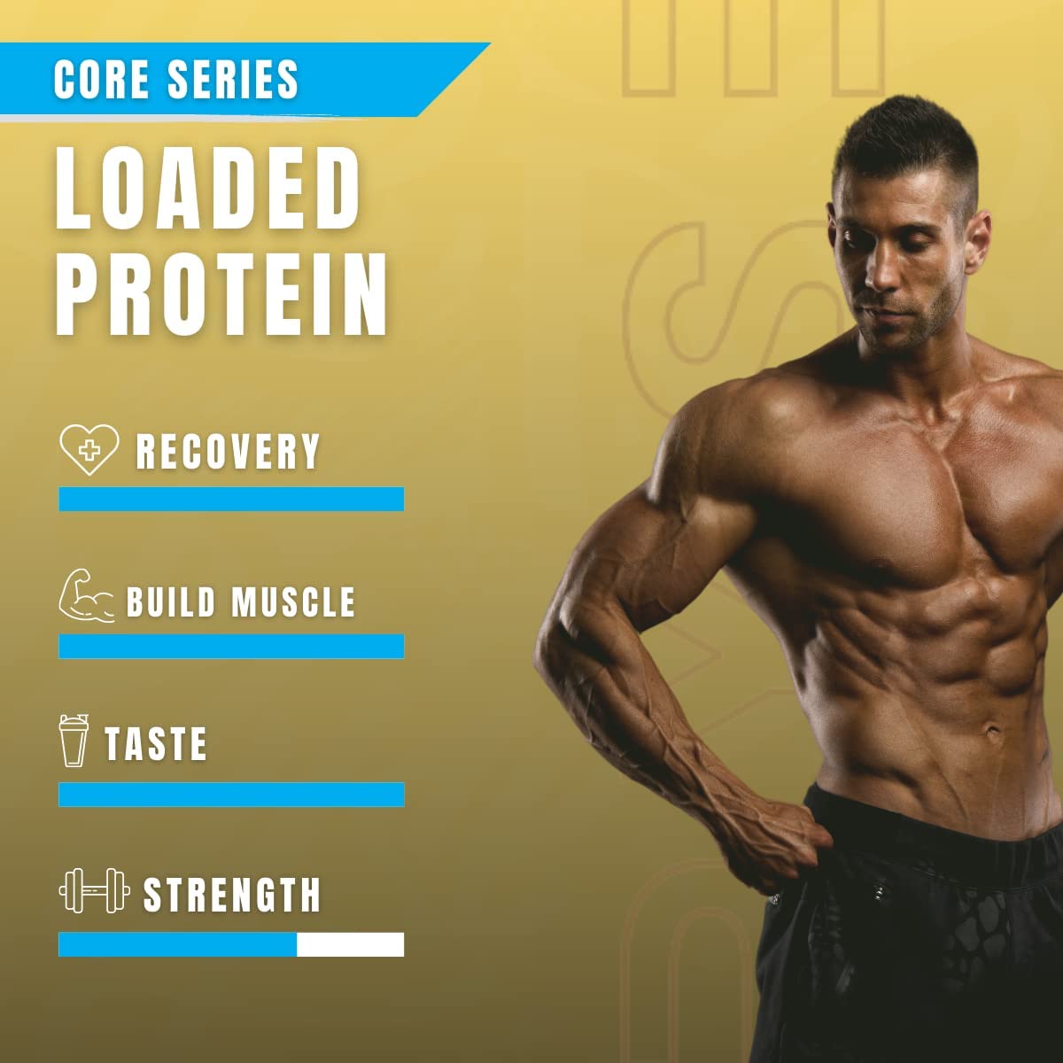 RYSE Loaded Protein Powder - Premium Whey Protein Supplement for Muscle Growth & Recovery - Ideal for Post-Workout, Weight Training & Fitness Enthusiasts
