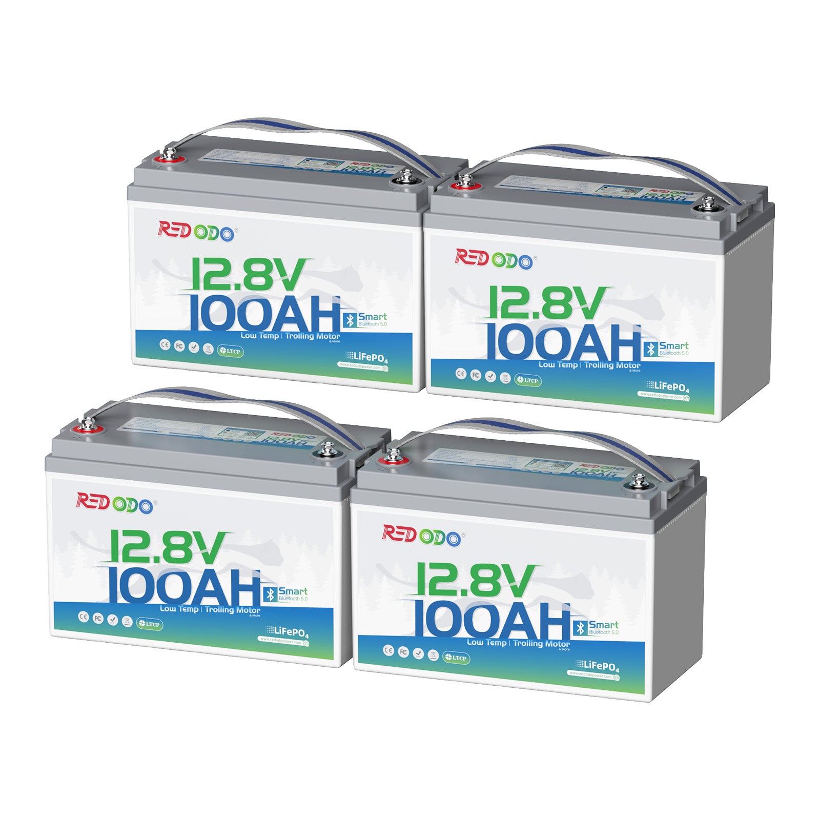 Redodo 12V 100Ah Group 31 Bluetooth Lithium Battery with Real-Time Monitoring - Perfect for RV, Marine, Solar Power Systems & Off-Grid Applications