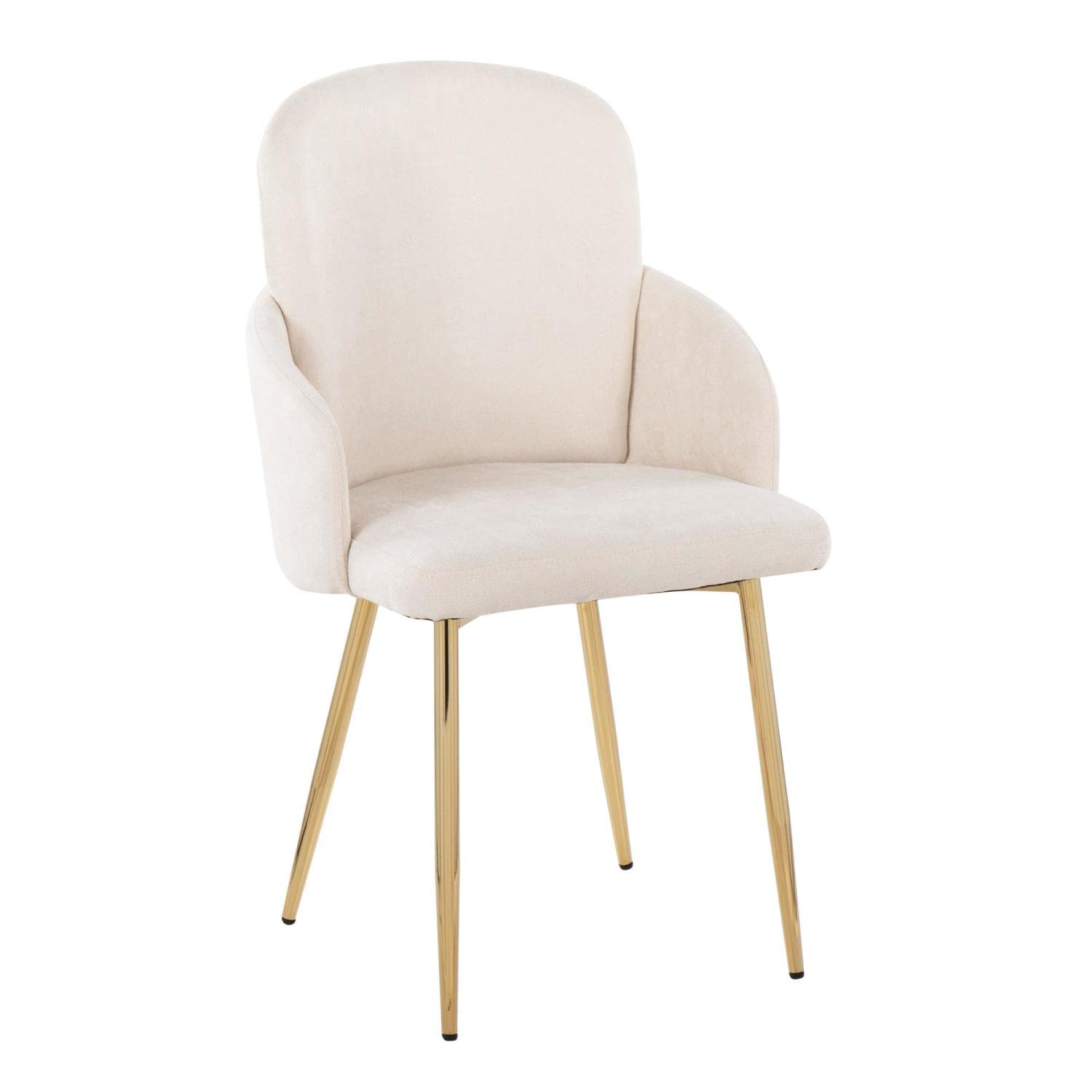 LumiSource Dahlia Upholstered Dining Chairs Set of 2 - Modern Kitchen Chairs for Dining Table - Comfortable Contemporary Seating for Home, Restaurant & Office Use