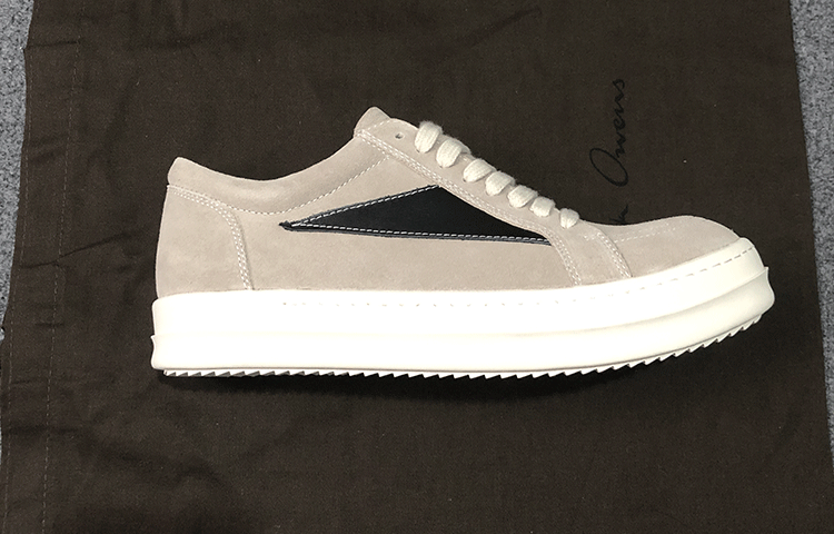 Rick Owens RO 22SS Correct Edition Dark Suede Leather Low Top Sneakers - Men's Luxury Streetwear Shoes for Casual Wear & Fashion Outfits