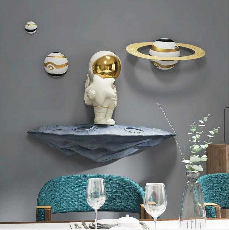 Astronaut Wall Art Decor | Space Themed Room Decor for Kids & Adults | Perfect for Bedroom, Nursery & Office Wall Decoration