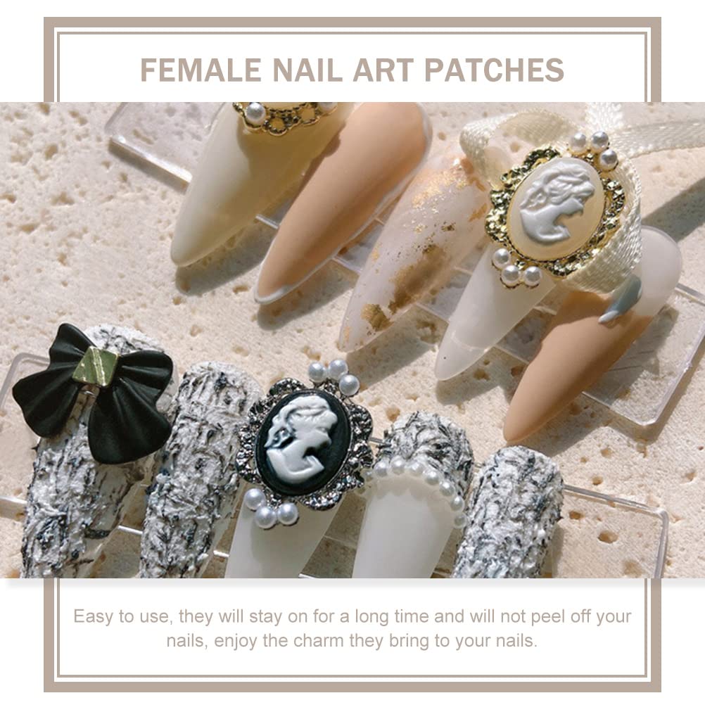 10 Pcs Nail Art Charms - Cute Nail Decals & Decorative Stickers for Women - Perfect for DIY Manicures, Nail Art Designs, and Party Nail Decorations