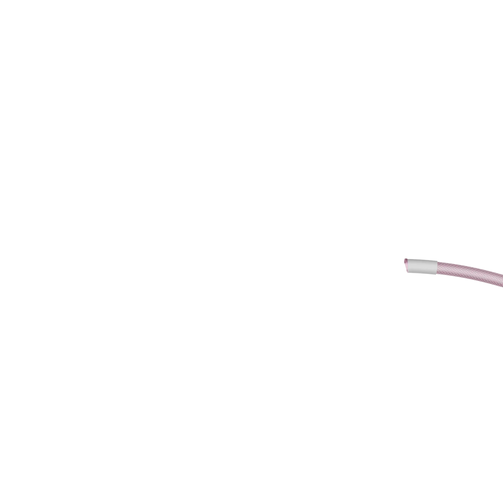 Glorious Coiled Cable Pixel Pink - Premium Braided USB Cable for Gaming, Mechanical Keyboards & Office Use