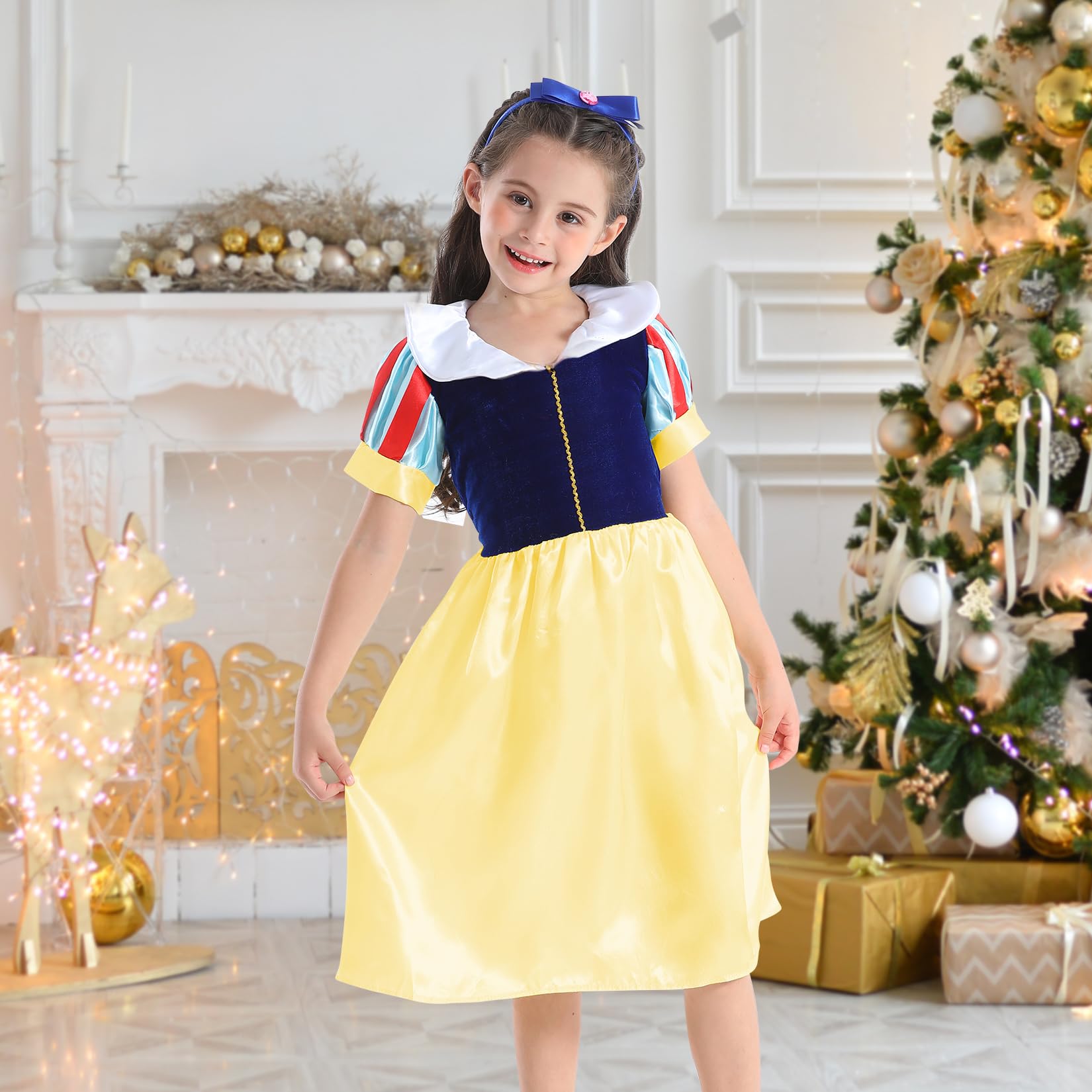 VGOFUN Princess Dress Up Costume for Girls Ages 3-6 | Pretend Play Fairy Tale Party Outfit | Perfect for Halloween, Birthday Parties & Dress-Up Play