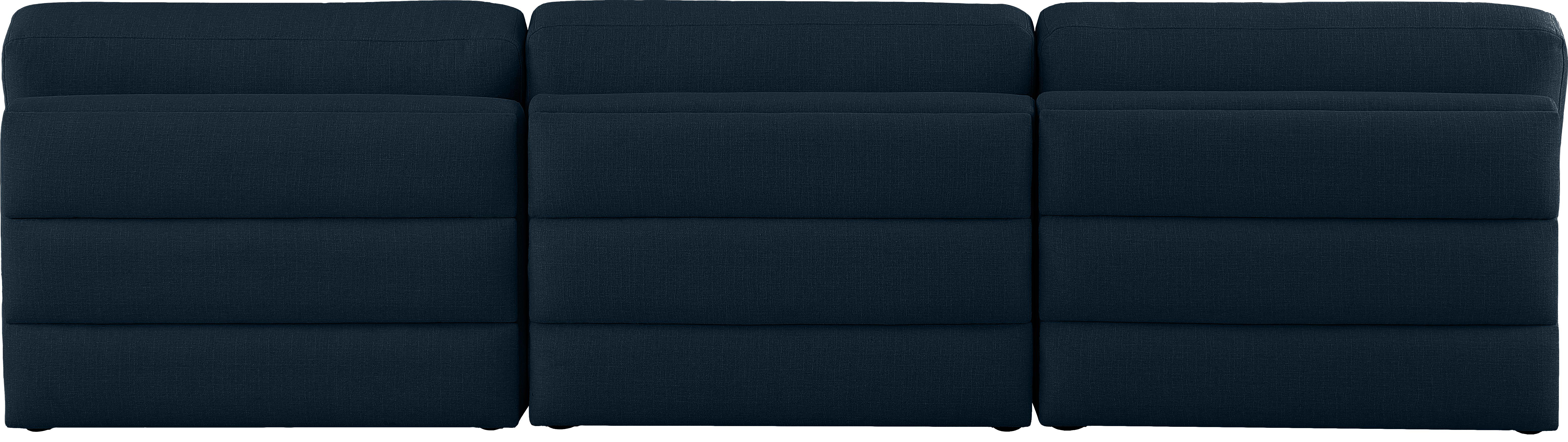 Beckham Durable Linen Textured Fabric Modular Sofa Set - Modern Sectional Couch for Living Room, Lounge & Home Theater | Comfortable & Stylish Furniture for Family Gatherings