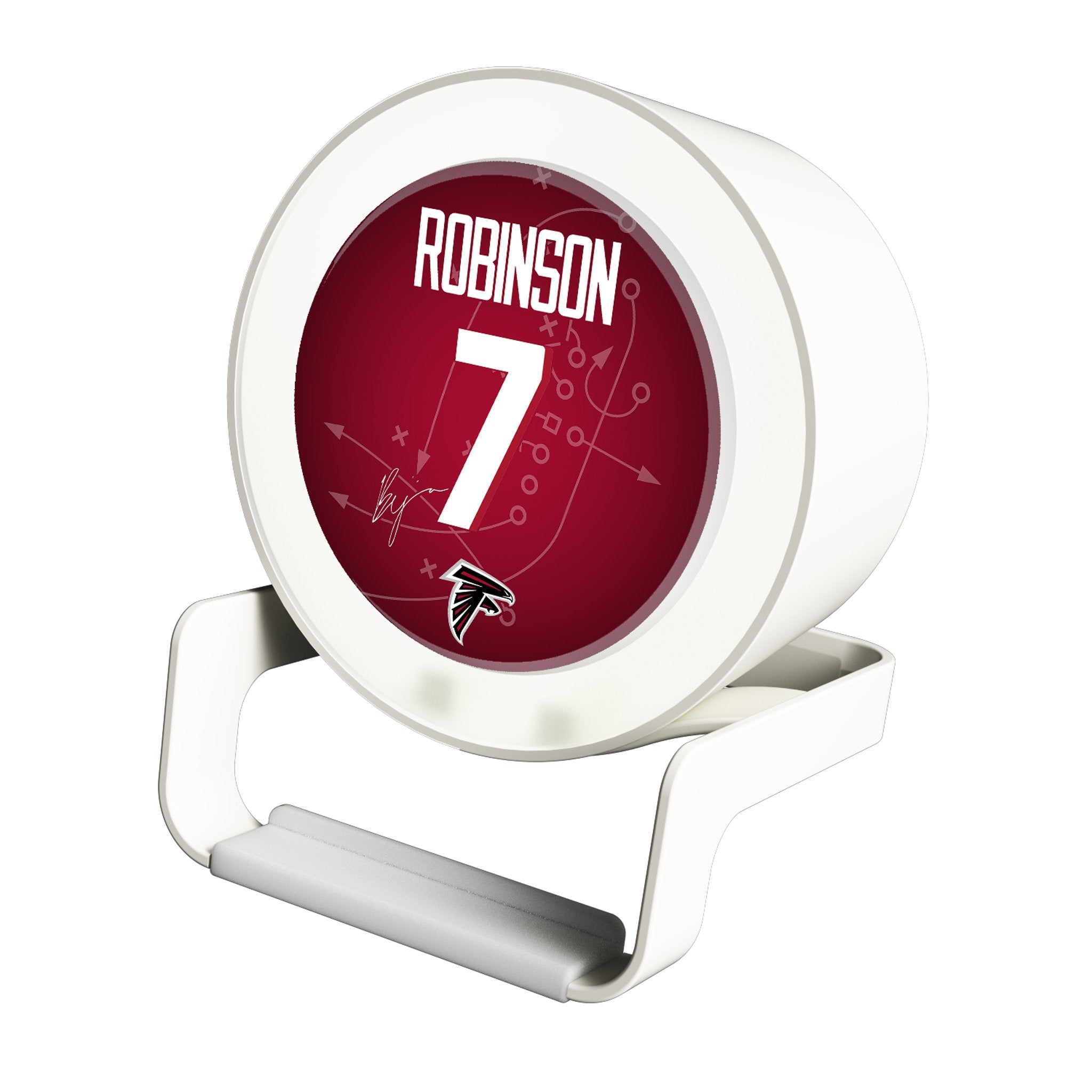 Bijan Robinson Atlanta Falcons Night Light Charger with Bluetooth Speaker - Perfect for Bedrooms, Dorms, and Falcons Fan Gifts