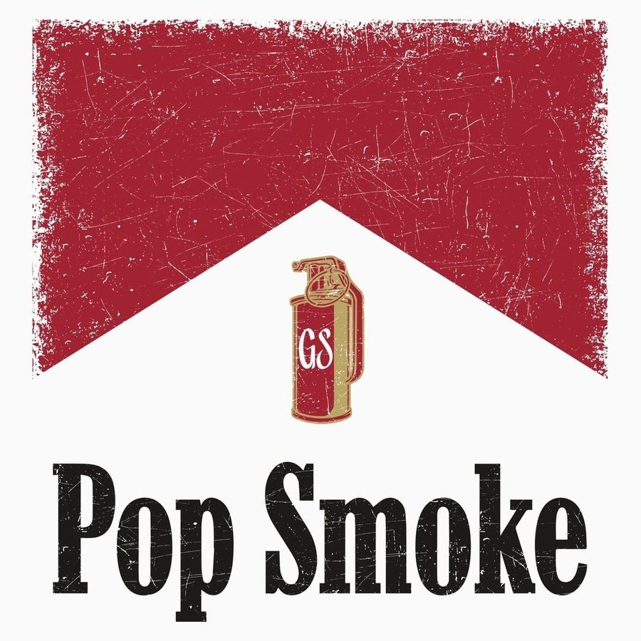 Pop Smoke Official Merchandise T-Shirt - White Cotton Tee for Men & Women - Perfect for Concerts, Streetwear & Casual Outfits