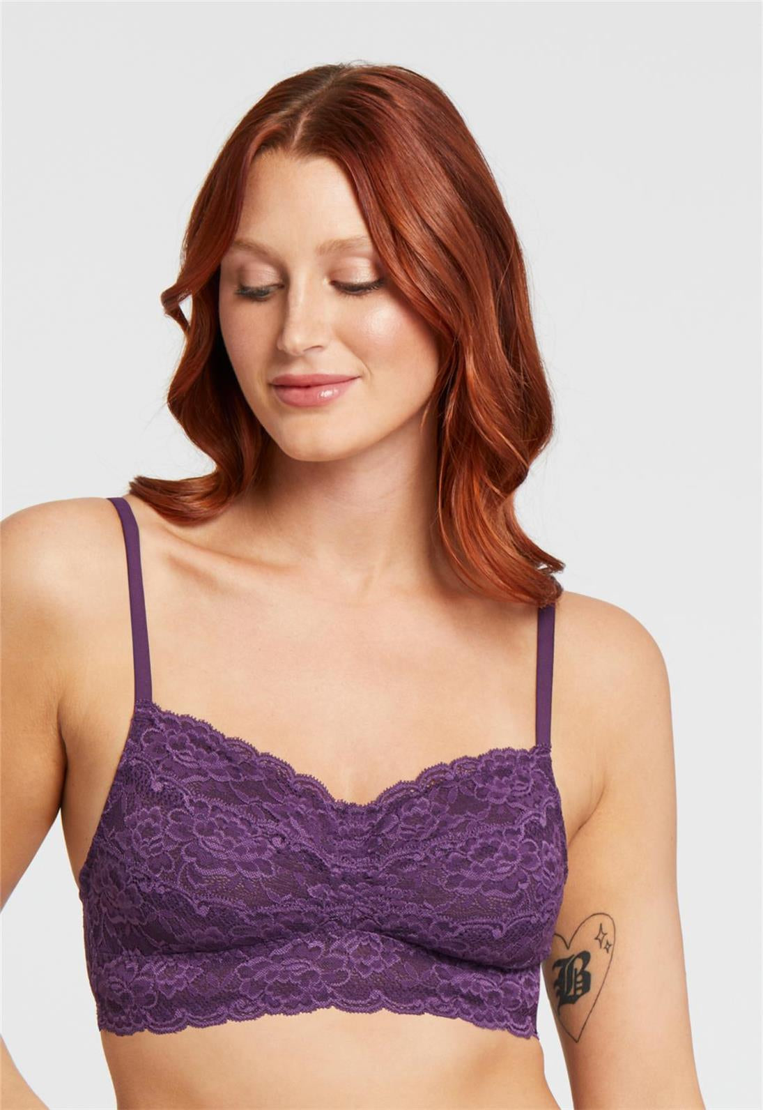Lace Bralette - Comfortable Wireless Bra for Women, Soft Cup Sized Bralette for Everyday Wear, Sleep & Lounge