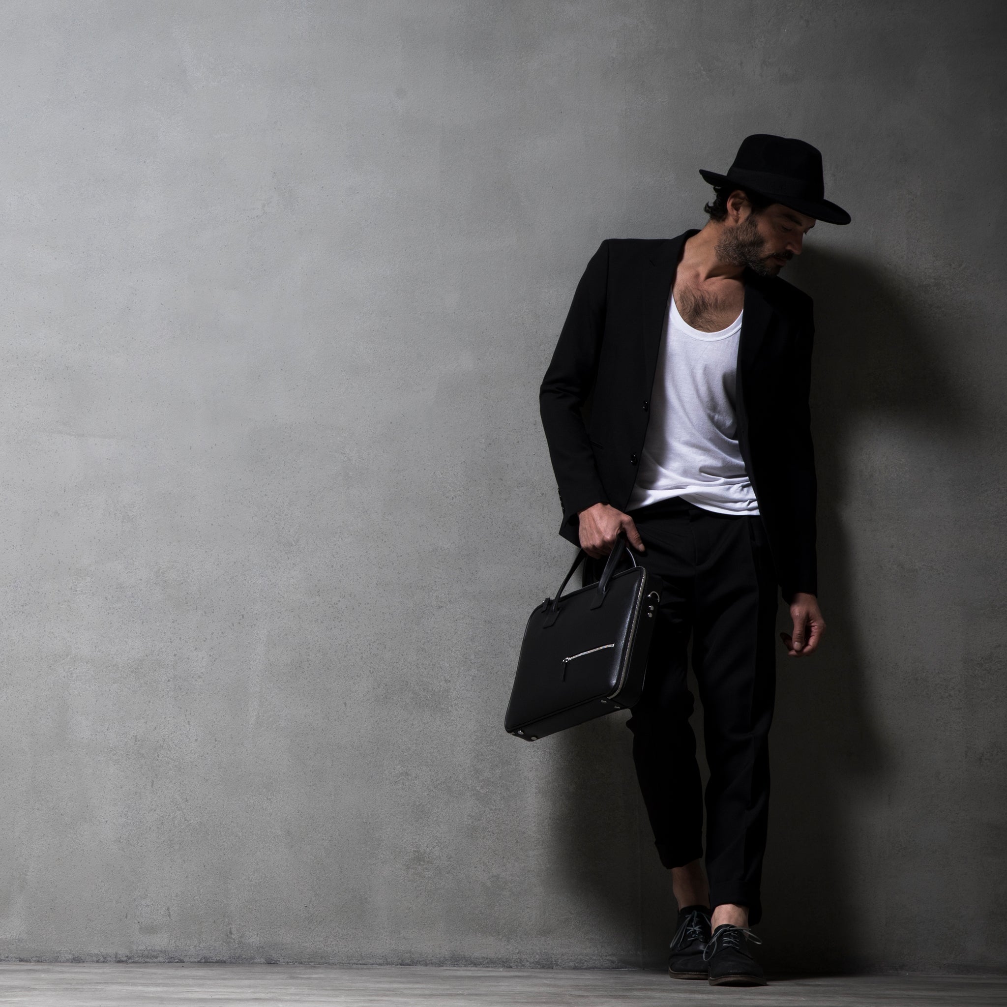 Alessandro II Genuine Black Leather Handbag - Stylish & Durable for Work, Travel & Evening Events