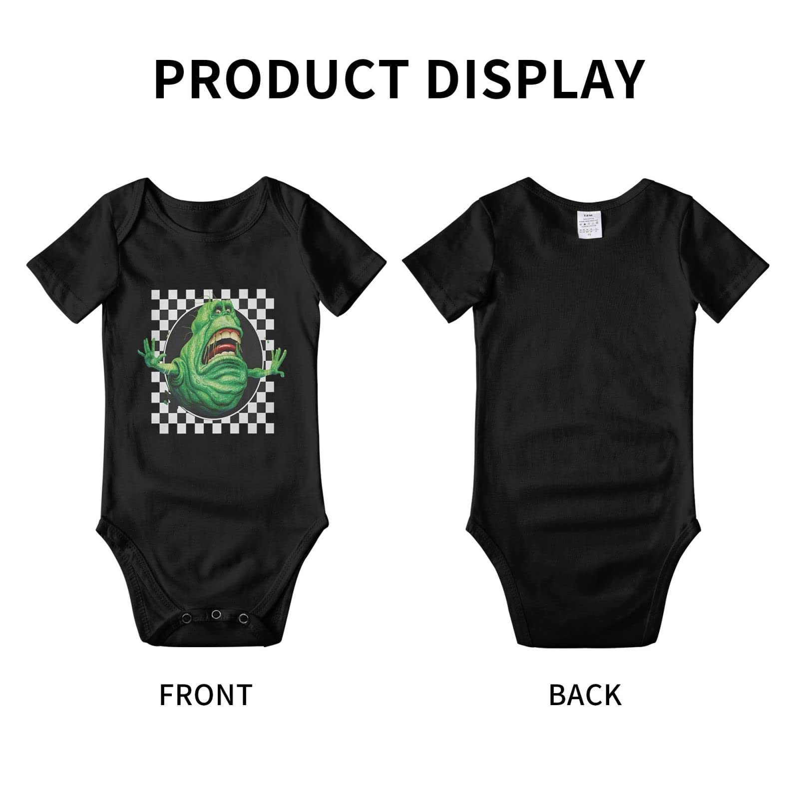 Ghostbusters Baby Onesie - Newborn Romper, Unisex Short Sleeve Bodysuit with 3D Print | Soft Cotton Jumpsuit for Baby Boys & Girls (0-12 Months) | Perfect for Halloween, Cosplay & Everyday Wear