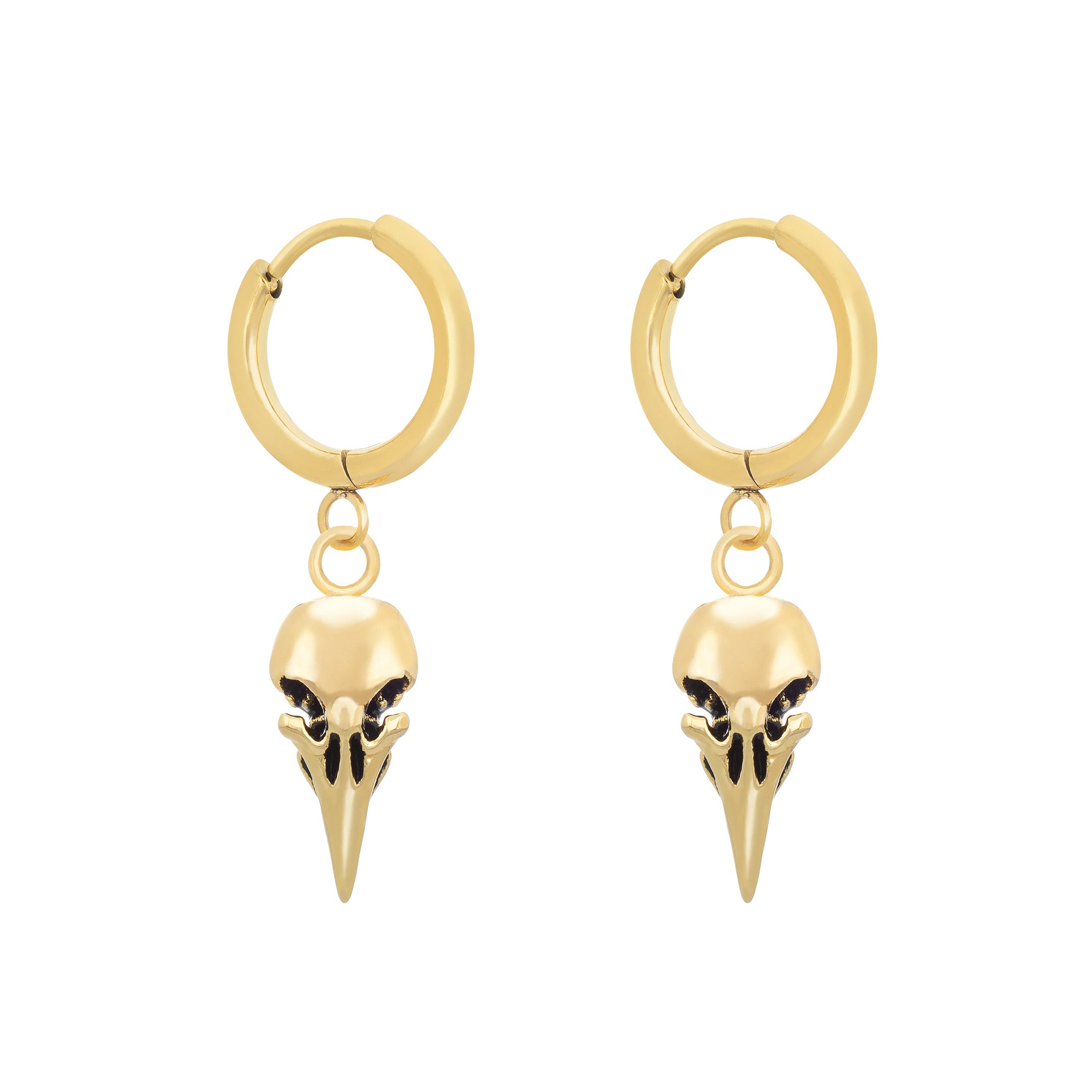 Gothic Bird Skull Earrings for Women - Unique Vintage Style Bone Jewelry - Perfect for Halloween, Gothic Fashion, and Punk Outfits