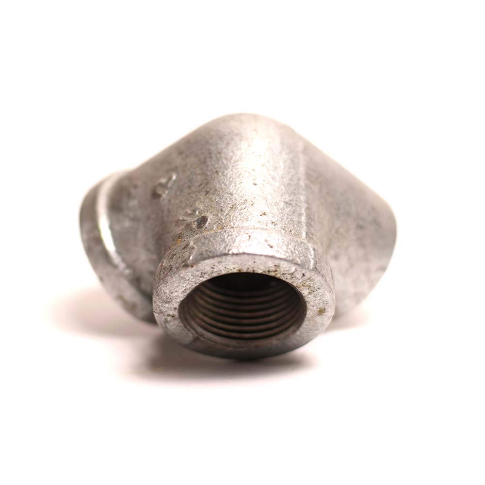 3/4 Inch Galvanized Steel Side Outlet Elbow - 2 Pack for Plumbing, HVAC, and Water Supply Systems - Durable Pipe Fitting for Home and Industrial Use
