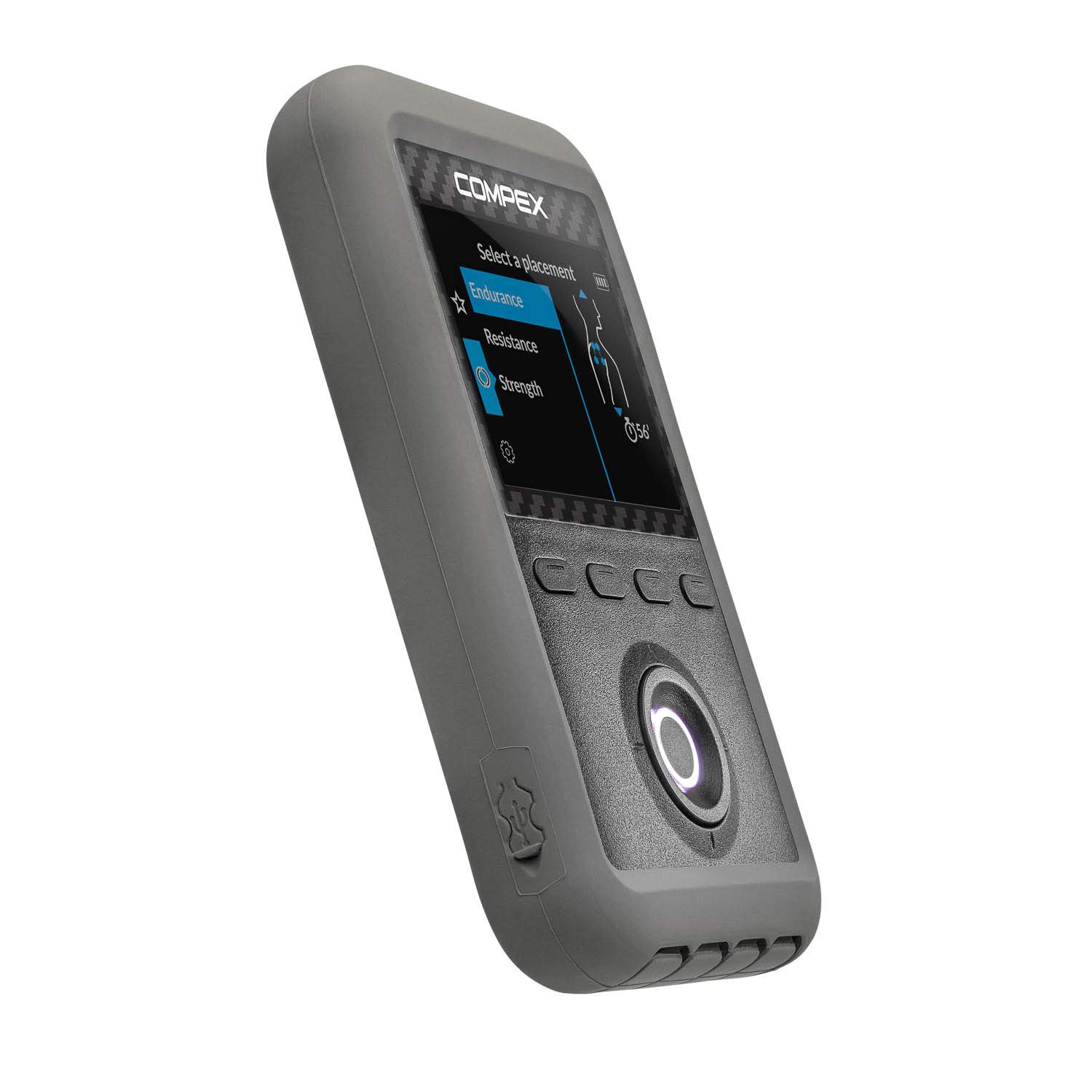 Compex Performance 3.0 Muscle Stimulator with TENS Kit - 6 Professional Programs for Pain Relief & Muscle Recovery - Gray - Ideal for Athletes, Physical Therapy & Home Fitness Training