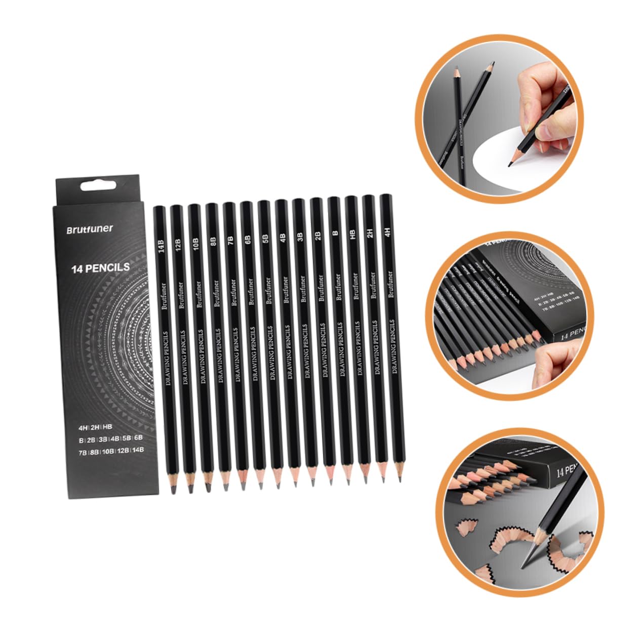 VILLCASE 28 Pcs Sketch Pencils Set - Professional Graphite Drawing Pencils for Artists, Sketching, Shading & Art Projects - Perfect for Beginners & Professionals - Ideal for Sketching, Portraits & Detailed Artwork