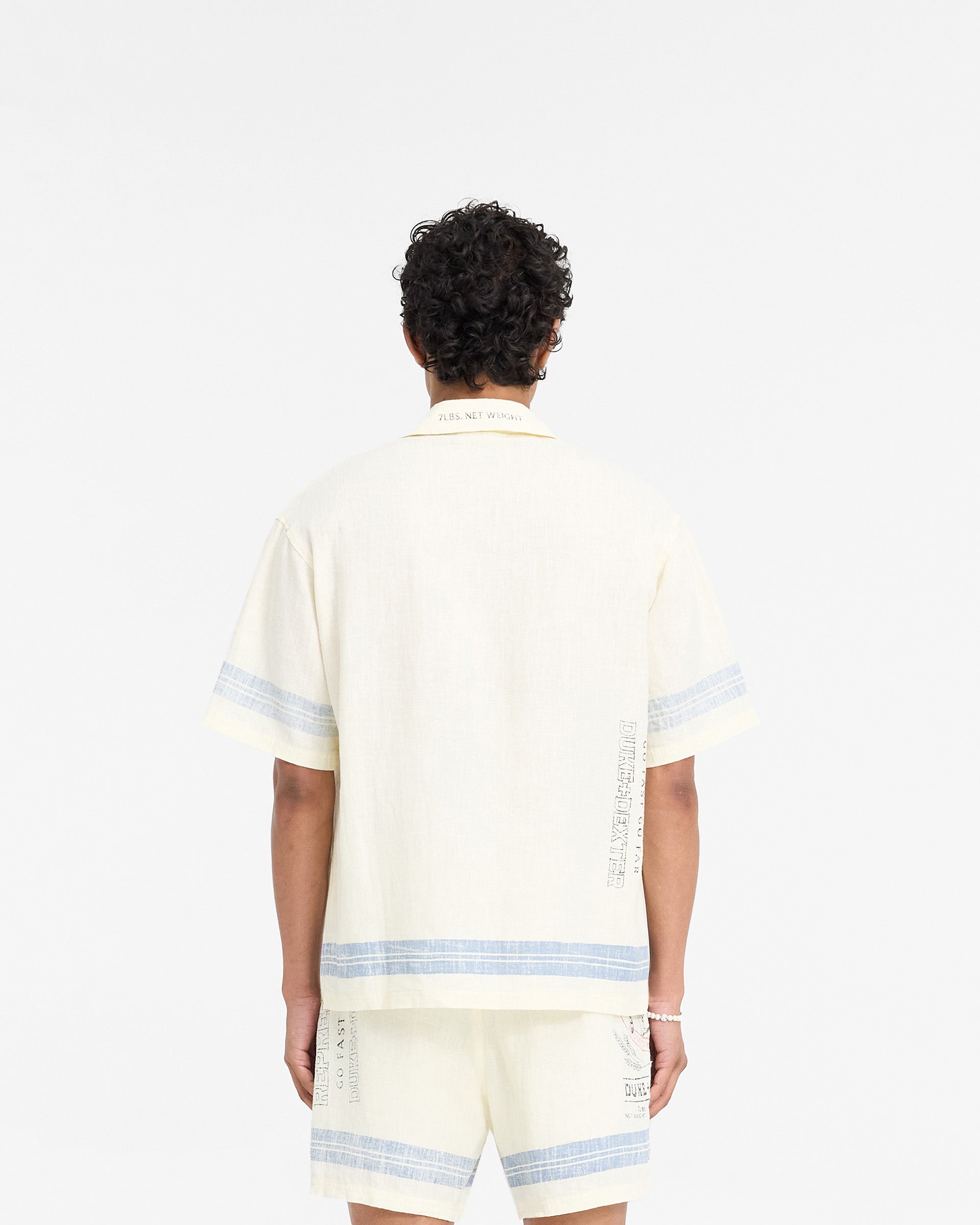 Represent X Duke + Dexter Mountain Lion Revere Shirt in Ecru - Stylish Casual Wear for Men, Perfect for Everyday Outfits and Street Fashion