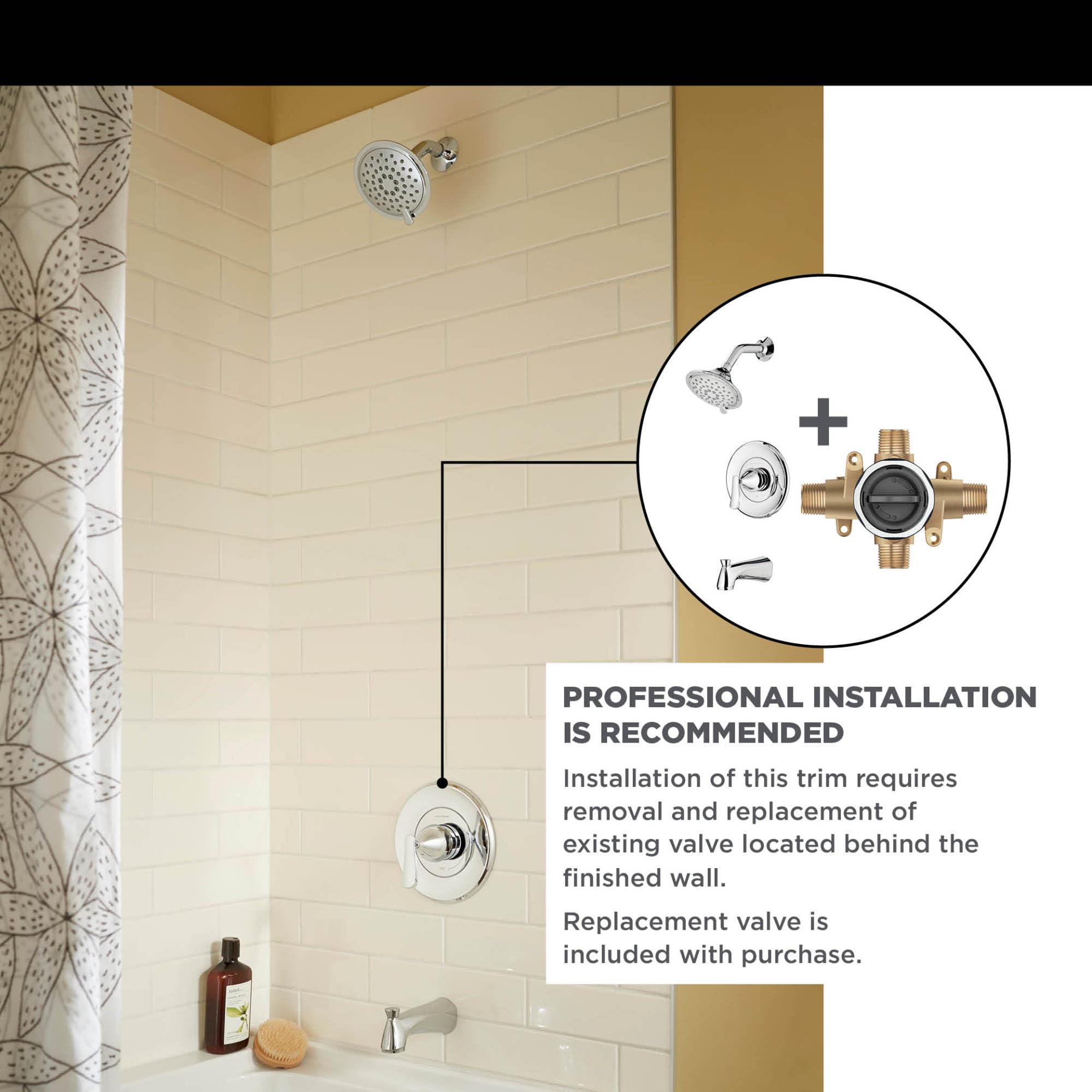 American Standard 7413508.002 Chatfield Polished Chrome Tub and Shower Trim Kit - Perfect for Bathroom Renovation and Modern Home Upgrade