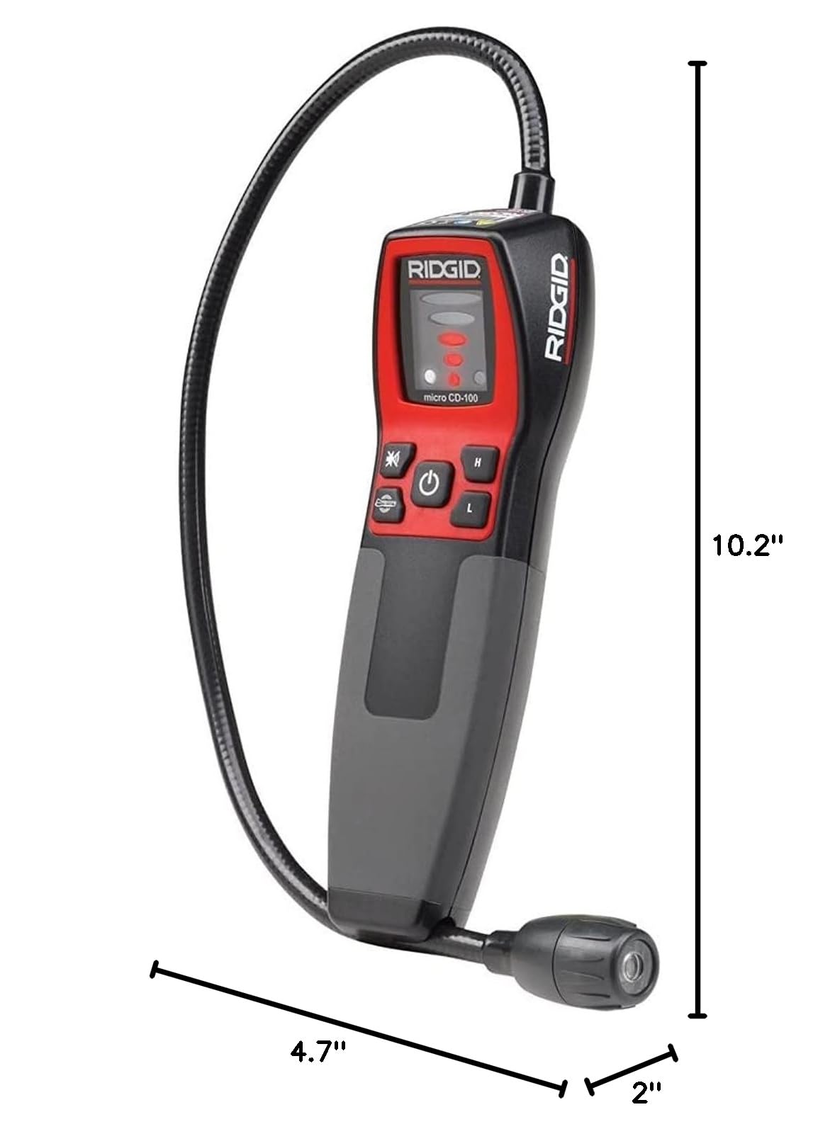 RIDGID 36163 CD-100 Portable Combustible Gas Leak Detector with 16