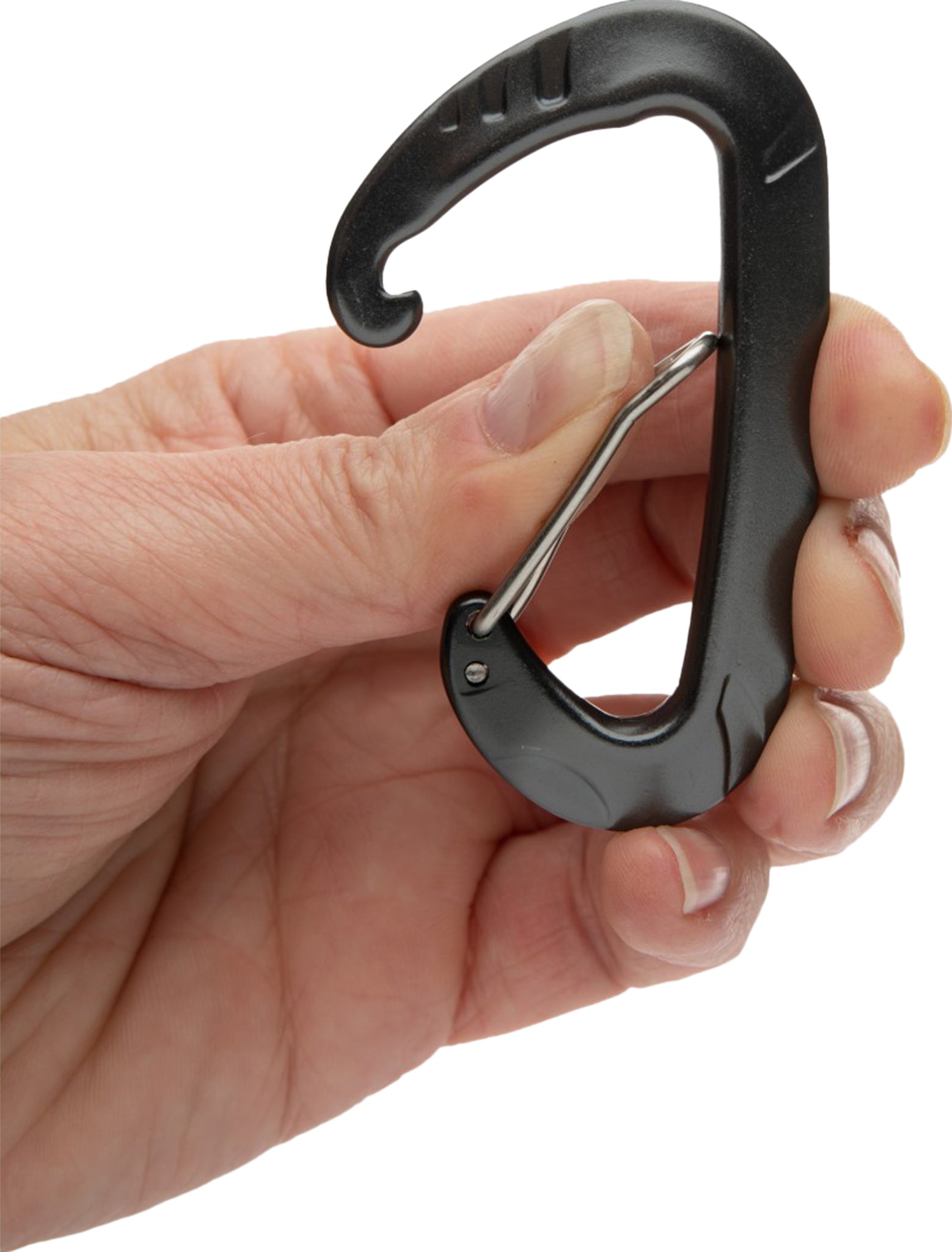 2 Pack Heavy Duty Wiregate Carabiners 8cm - Lightweight & Durable Climbing Hooks for Outdoor Gear, Hiking, Camping & Keychains - Mousquetons Utilitaires en Acier