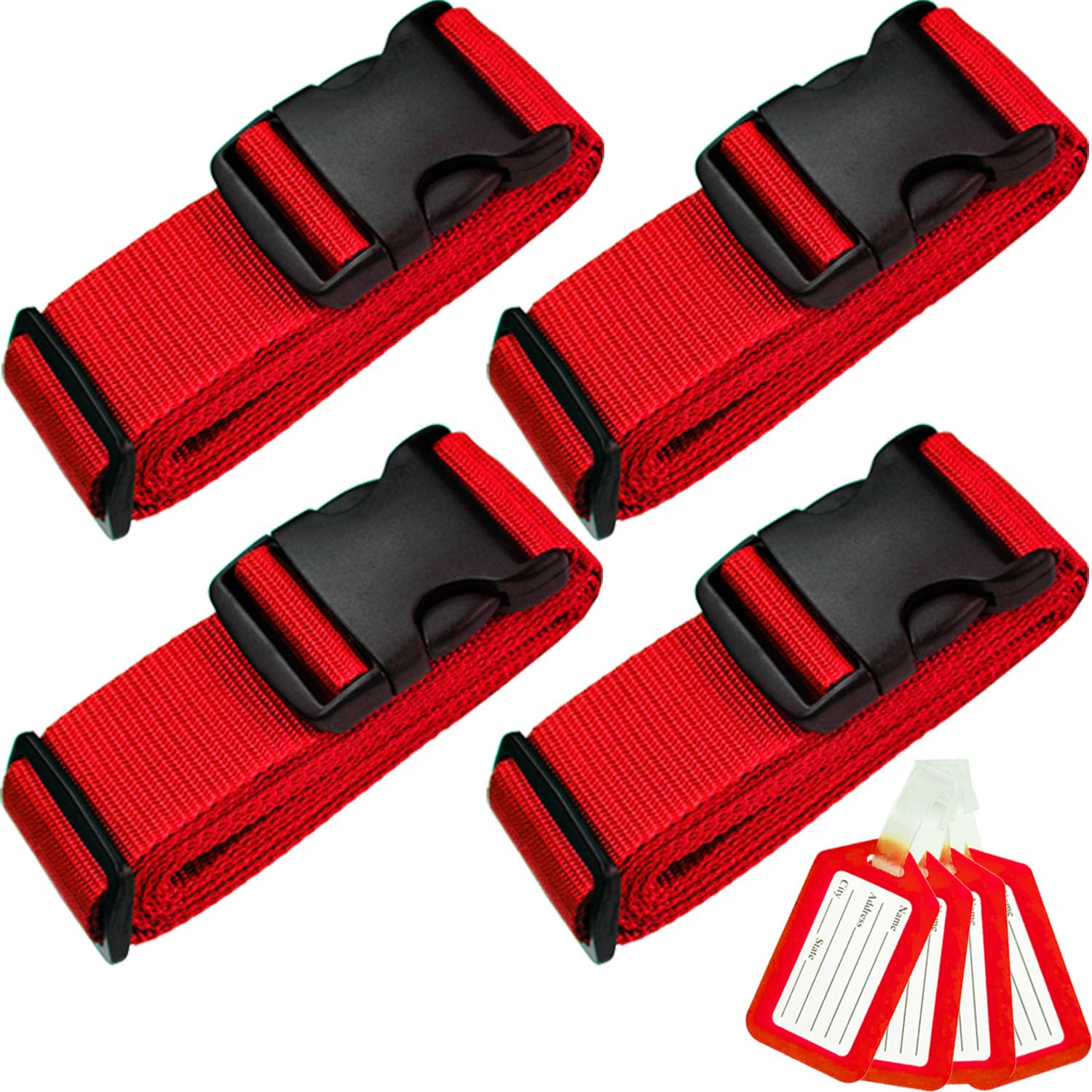 Heavy Duty Adjustable Luggage Straps for Suitcases, Duffel Bags & Travel Cases - 79